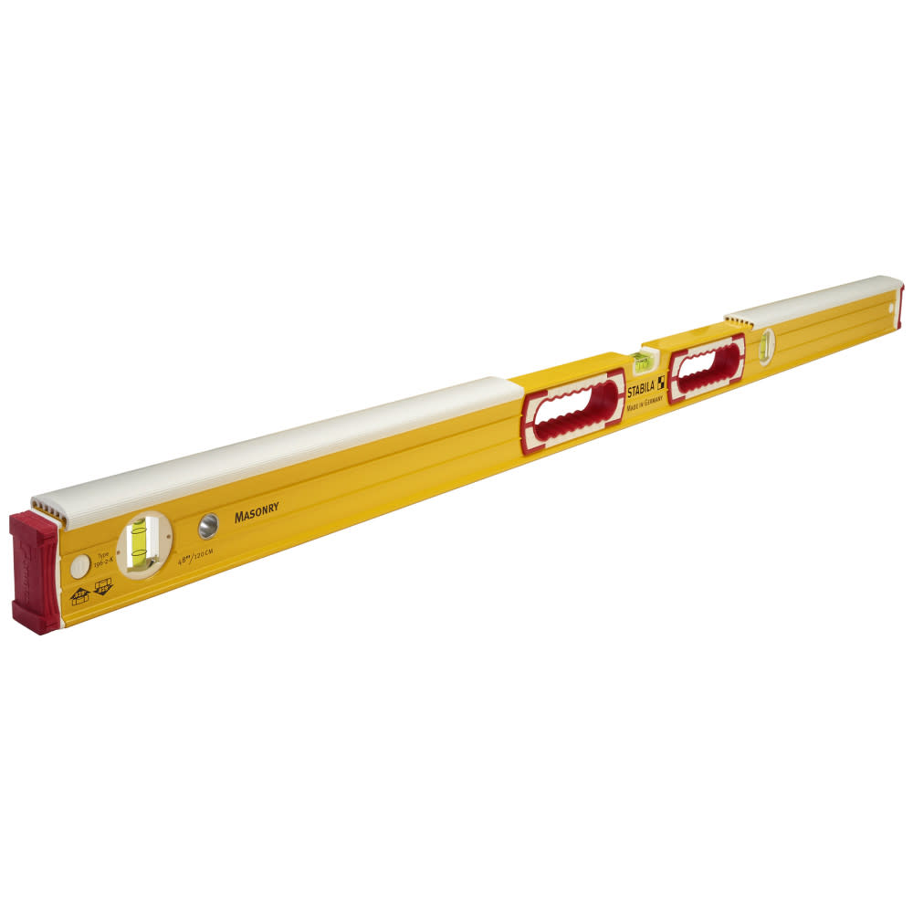Stabila 48 inch Type 196-2 K Masonry Spirit Level Tool - Flockneti