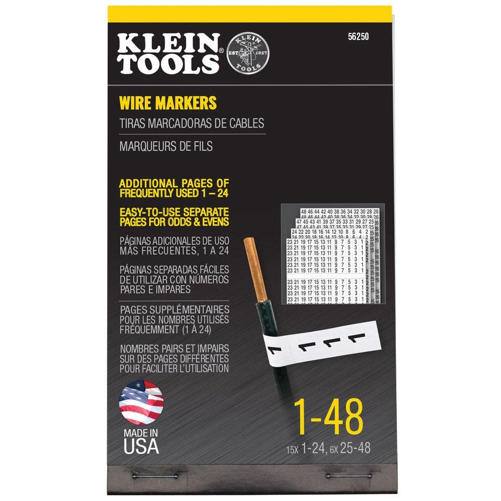 Klein Tools Wire Marker Book 1-48 - Flockneti