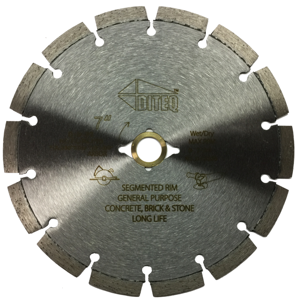 Diteq 6″ DX-S Segmented Concrete Brick & Block Blades - Flockneti