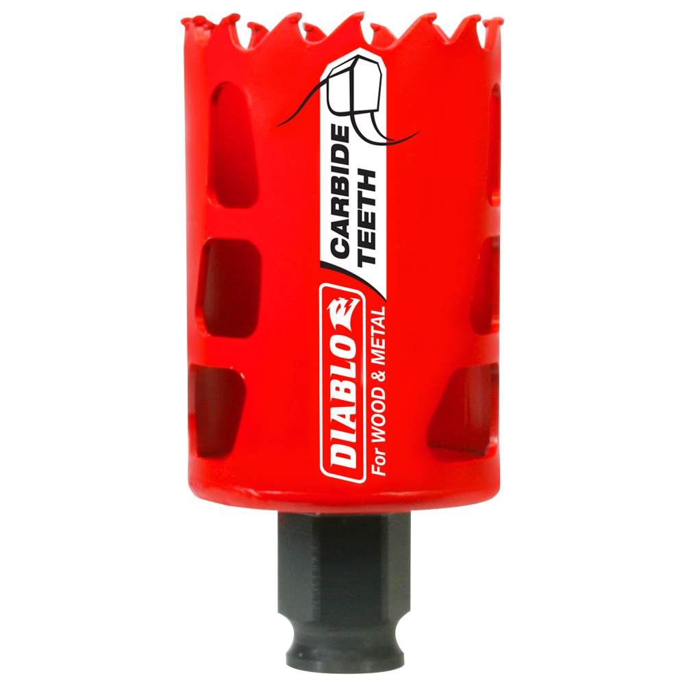 Diablo Tools 1-3/4″ (44mm) Carbide-Tip Wood & Metal Holesaw - Flockneti