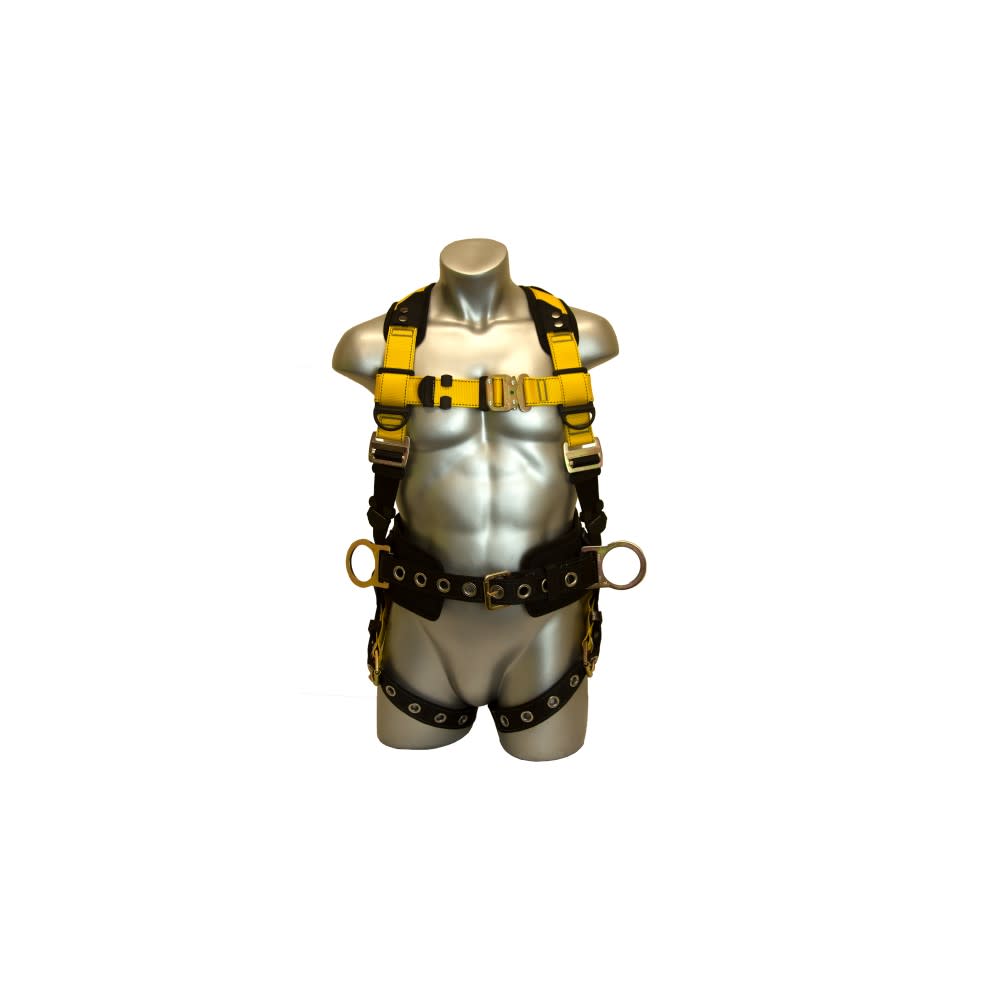 Guardian Fall Protection XL-XXL Series 3 Full-Body Harness with Side D-Ring & Pad - Flockneti