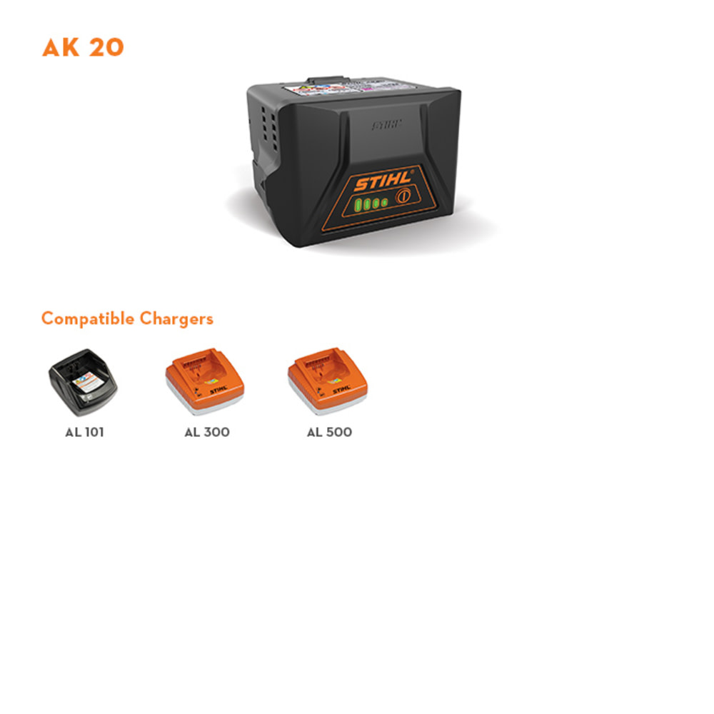 Stihl AK 20 Lithium-Ion Battery - Flockneti