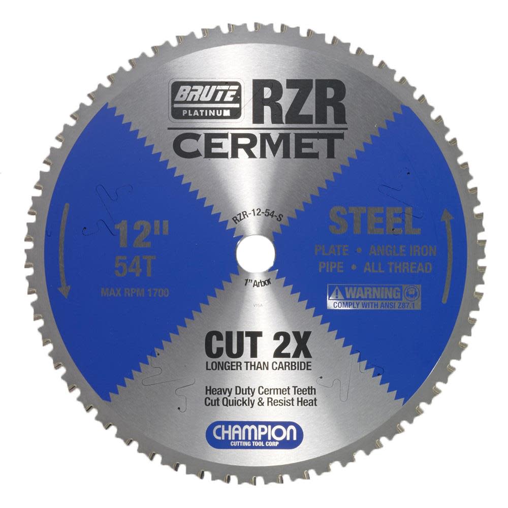 Champion Cutting Tool Cermet Tipped Circular Saw Blade 12″ (Steel Cutting) - Flockneti