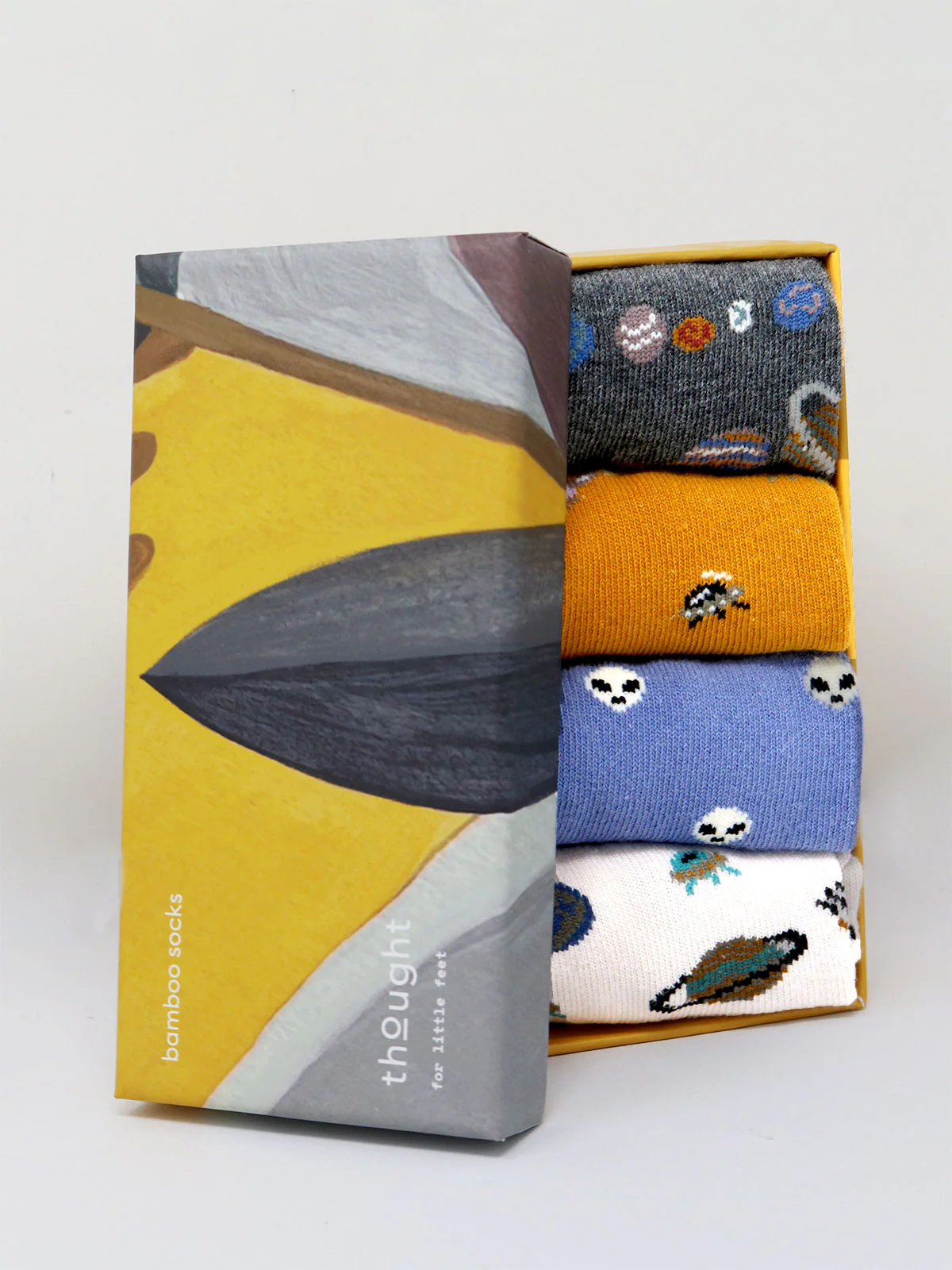 Zephyr Baby Organic Cotton Space Sock Box - Multi - Flockneti