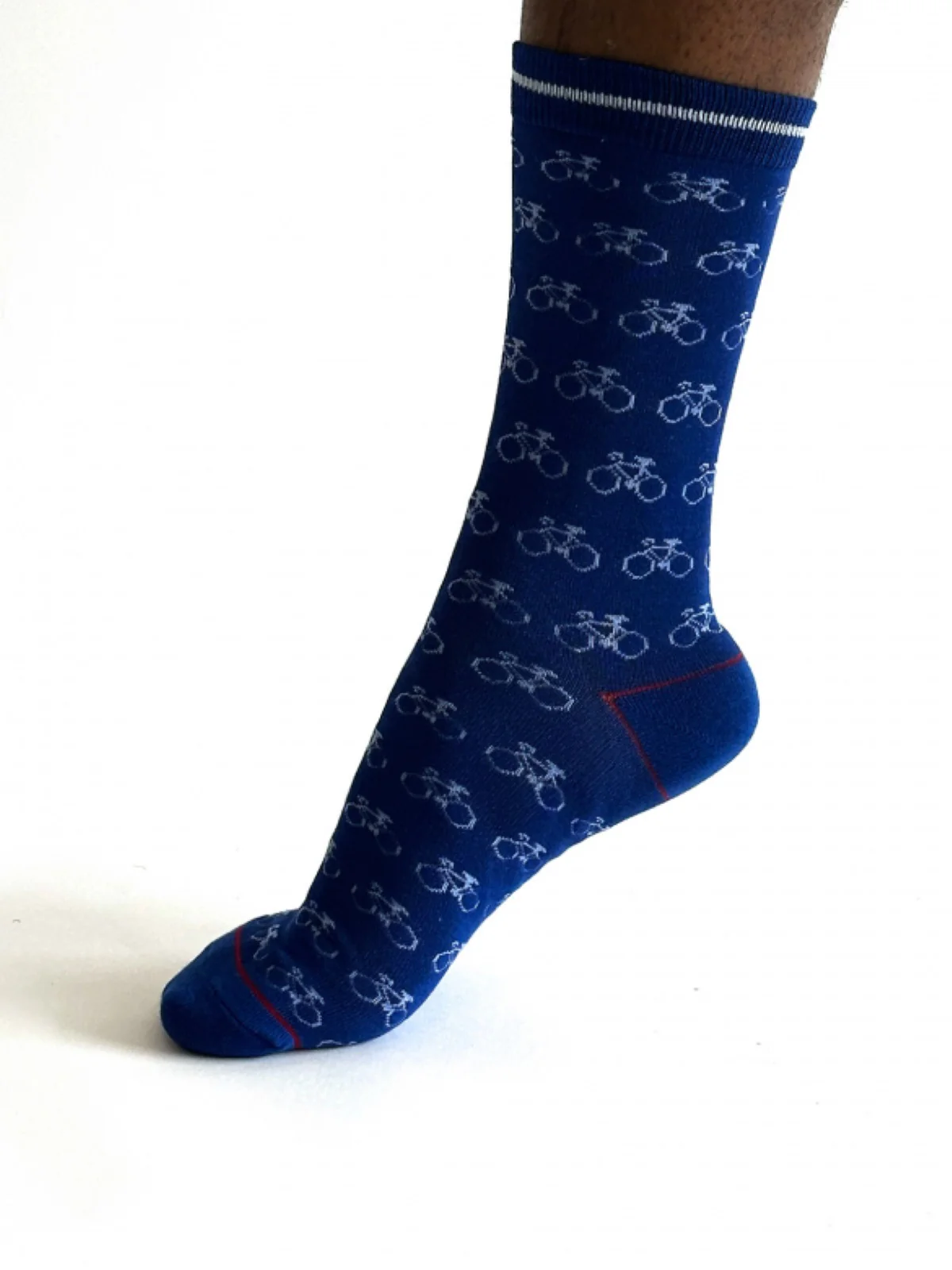 Peyton Bike Bamboo Socks - Navy - Flockneti