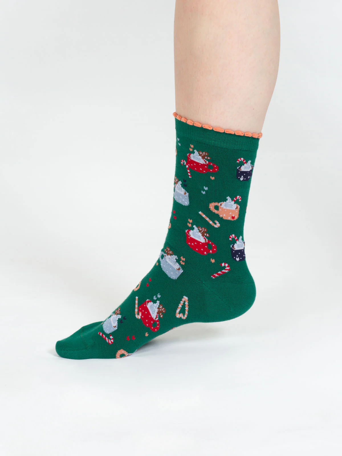 Hug in a Mug Bamboo 2 Socks in a Bag - Green - Flockneti