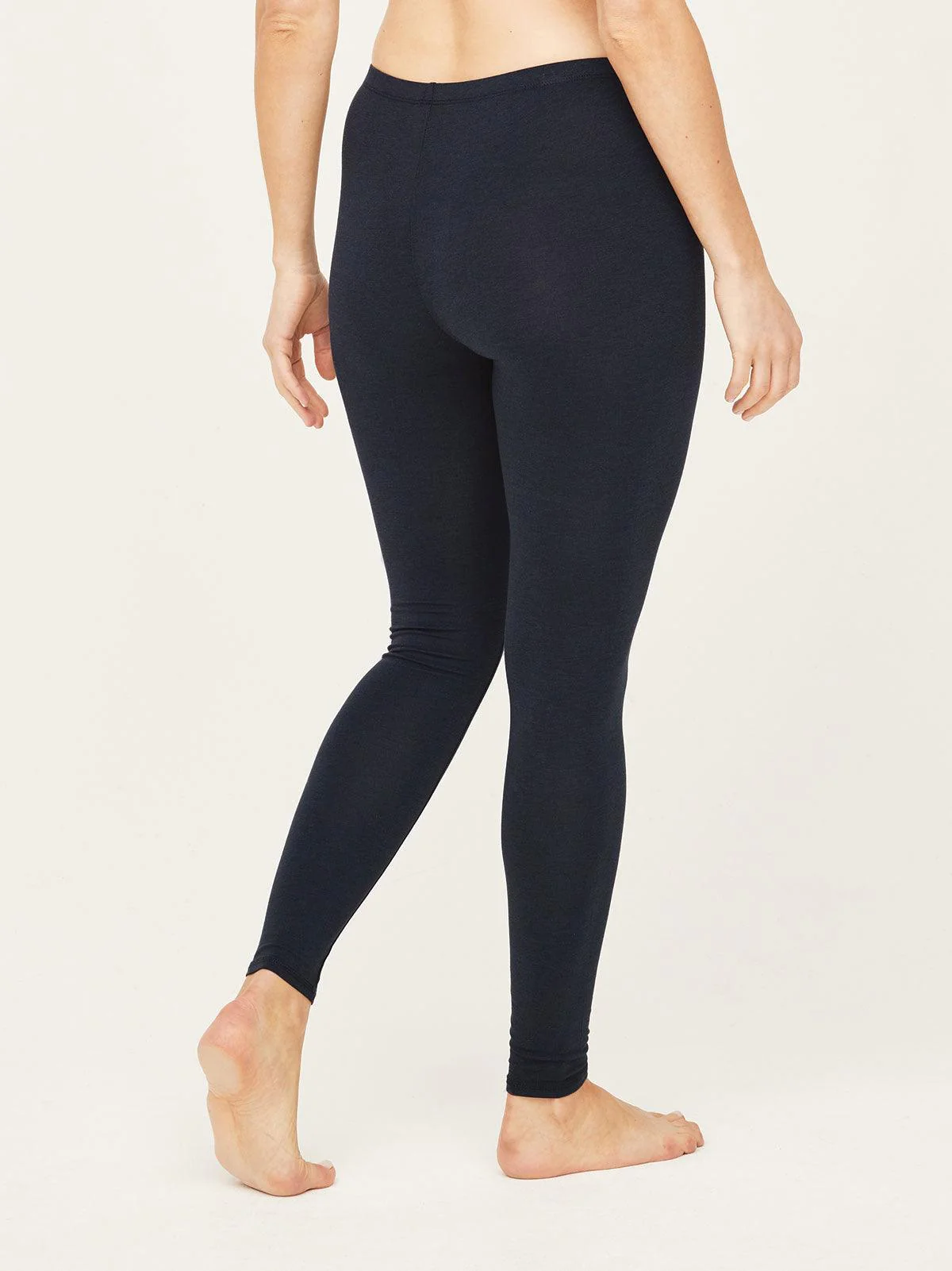 Essential Bamboo Organic Cotton Leggings - Midnight Navy - Flockneti