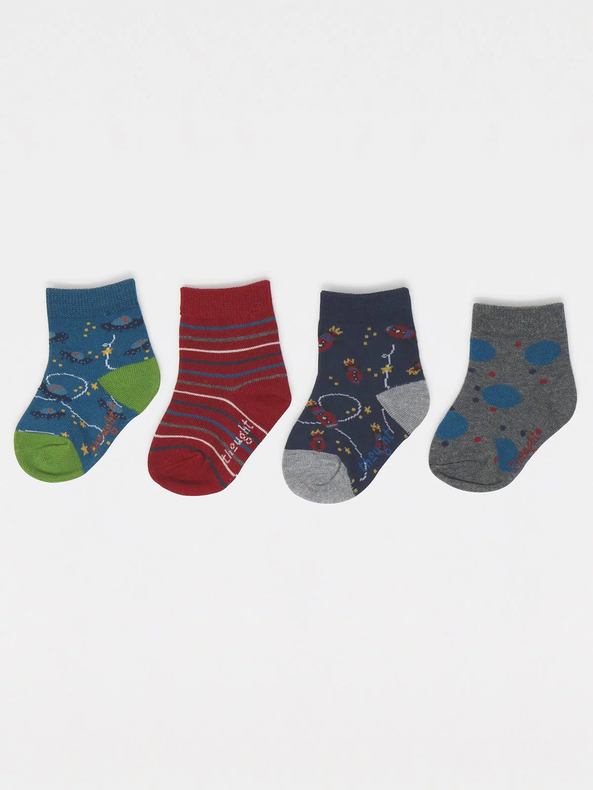 Franky Rocket Baby 4 Socks Gift Box - Multi - Flockneti