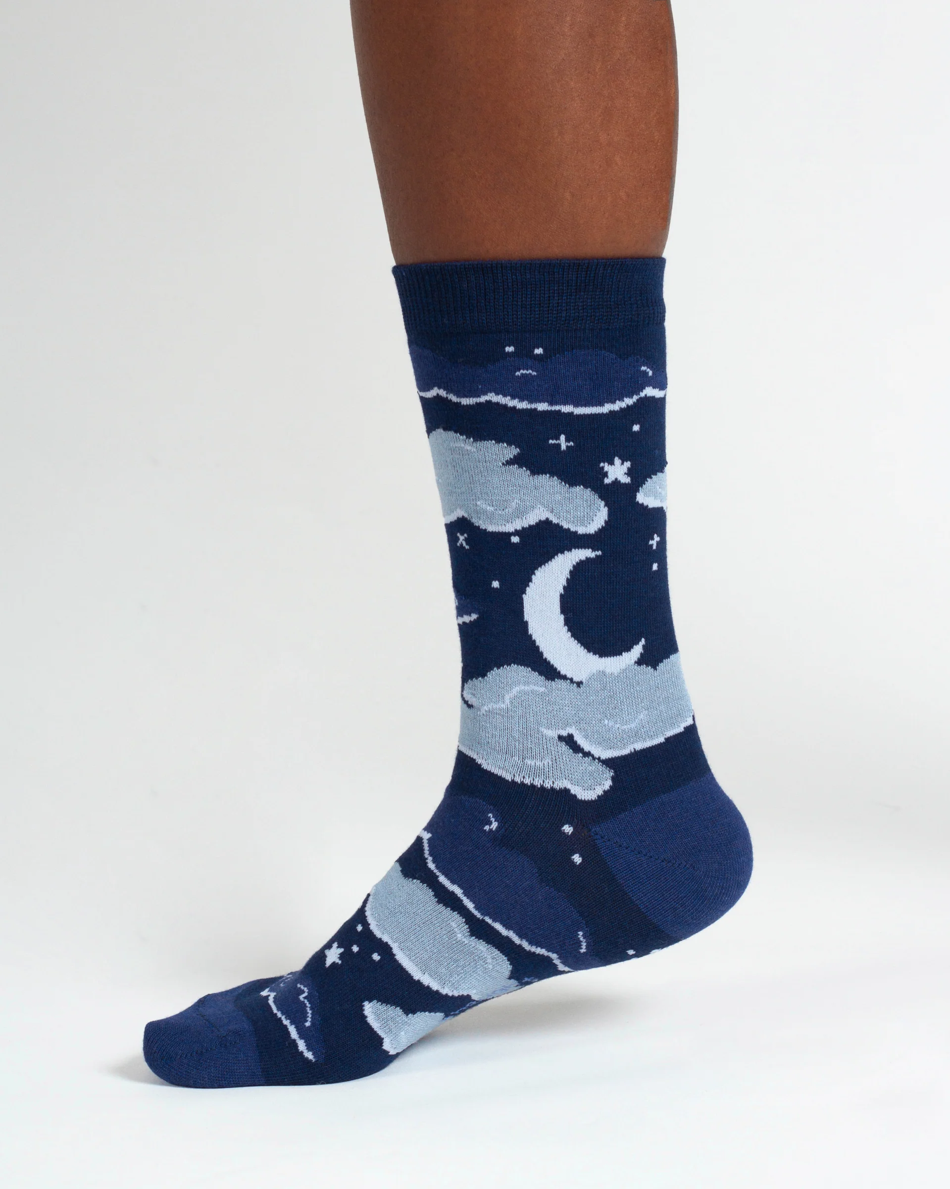 Cloudy Night Bamboo Socks - Blue Multi - Flockneti