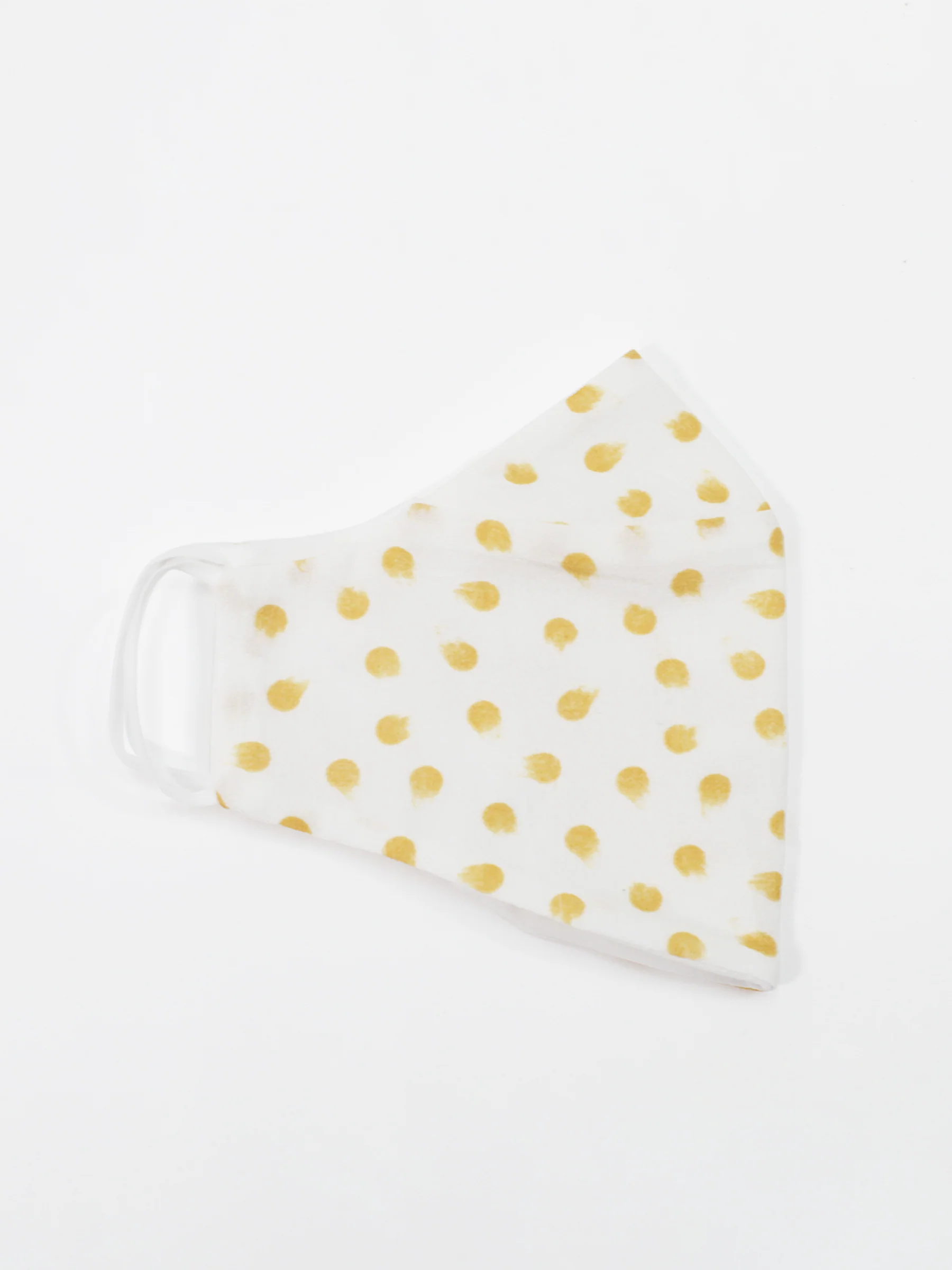 Organic Cotton Printed Face Mask - Sarita Yellow - Flockneti