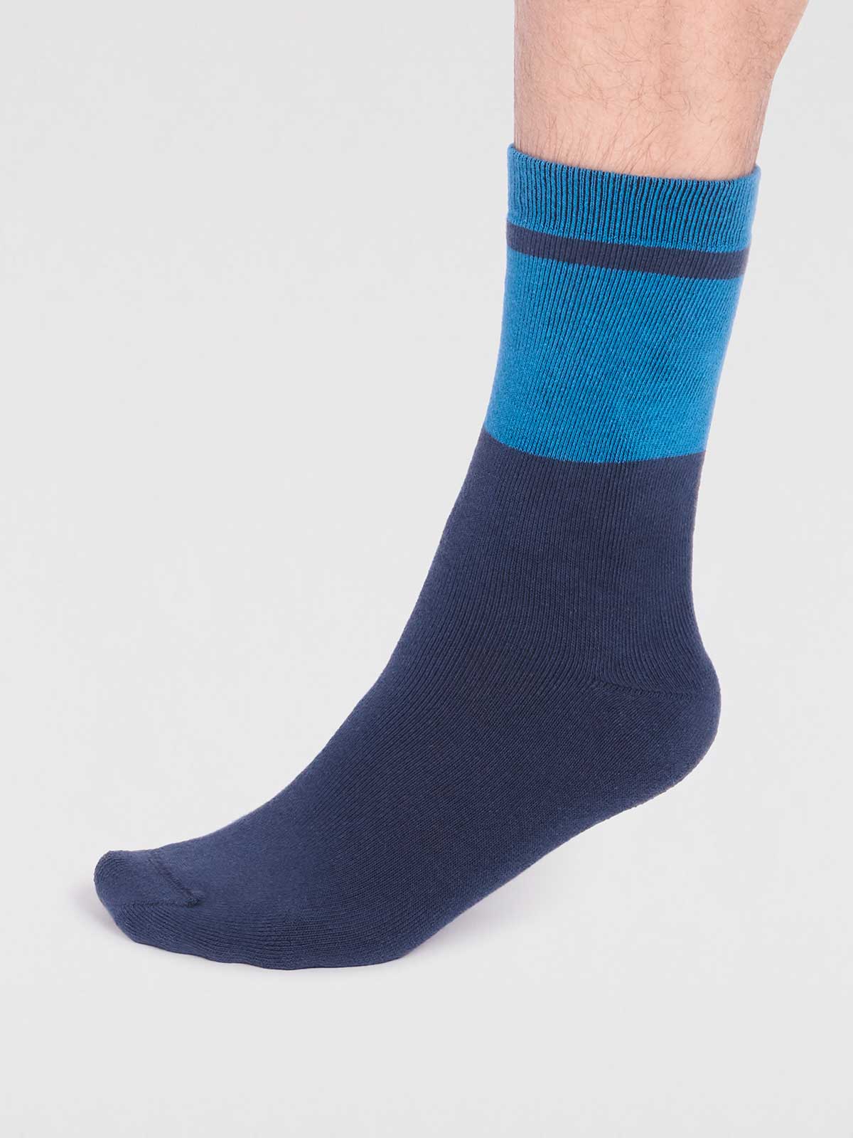 Gordon Organic Cotton Plain Walker Socks - Slate Blue - Flockneti
