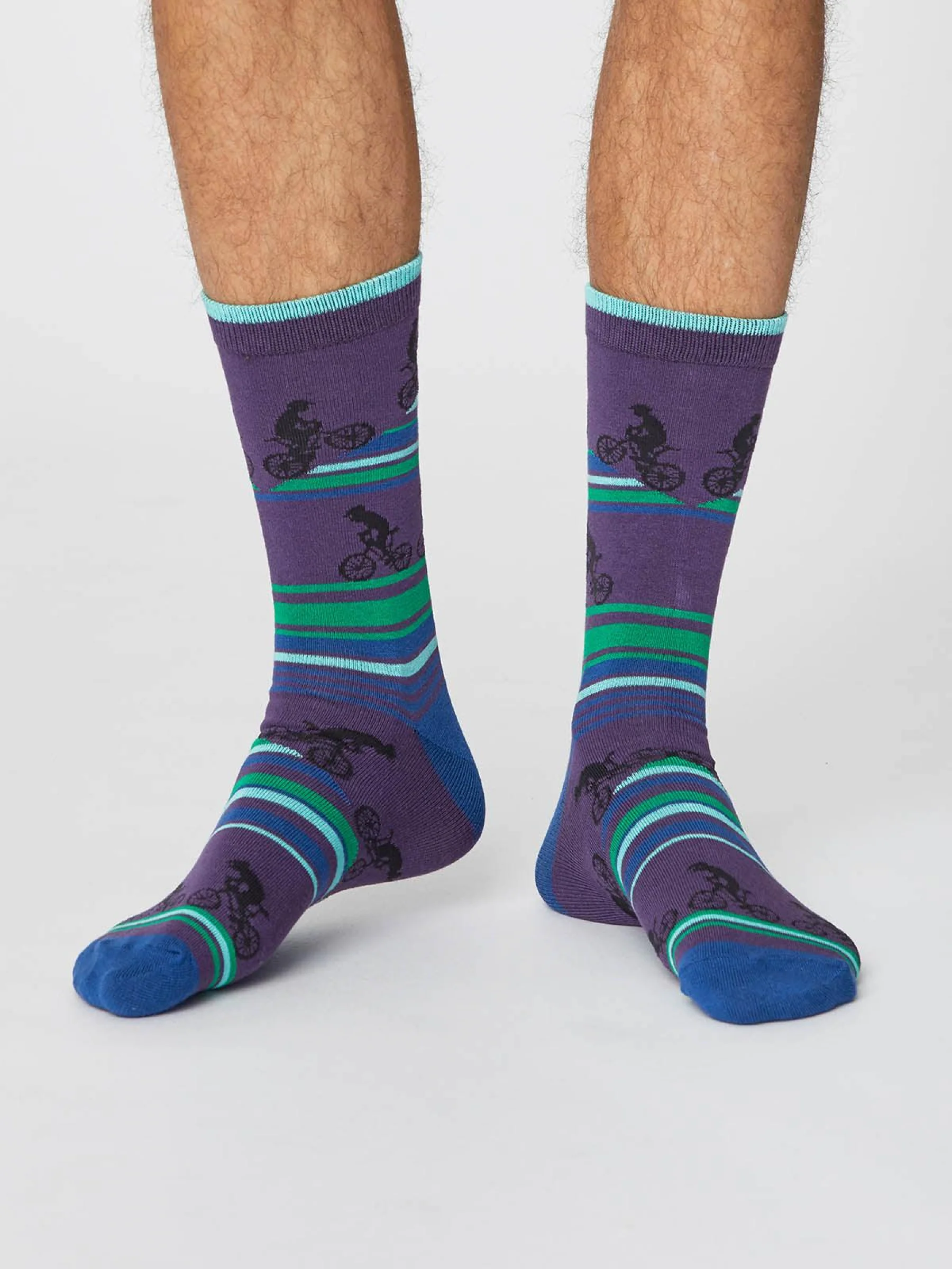 UPHILL BICYCLE SOCKS - PLUM - Flockneti