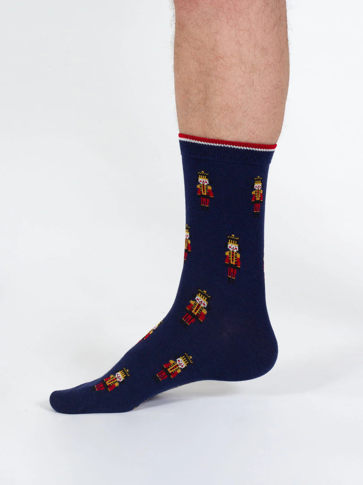 Christmas Nutcracker Bamboo Socks - Navy - Flockneti