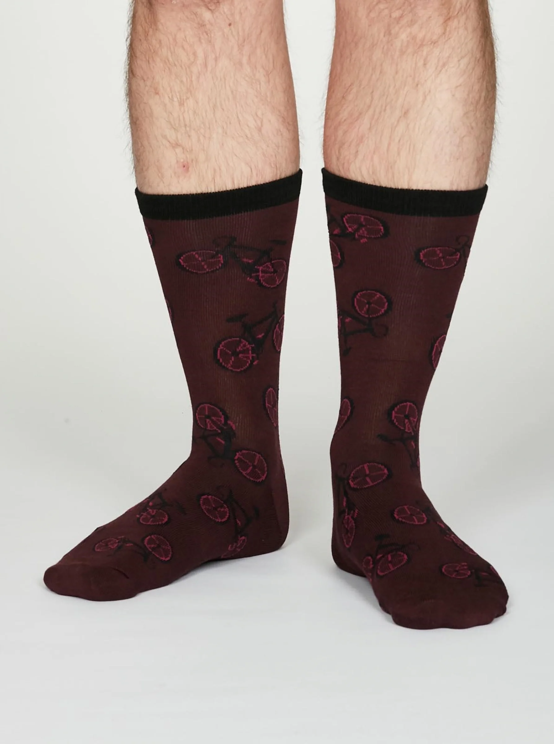 Wesley Socks - Burgundy - Flockneti