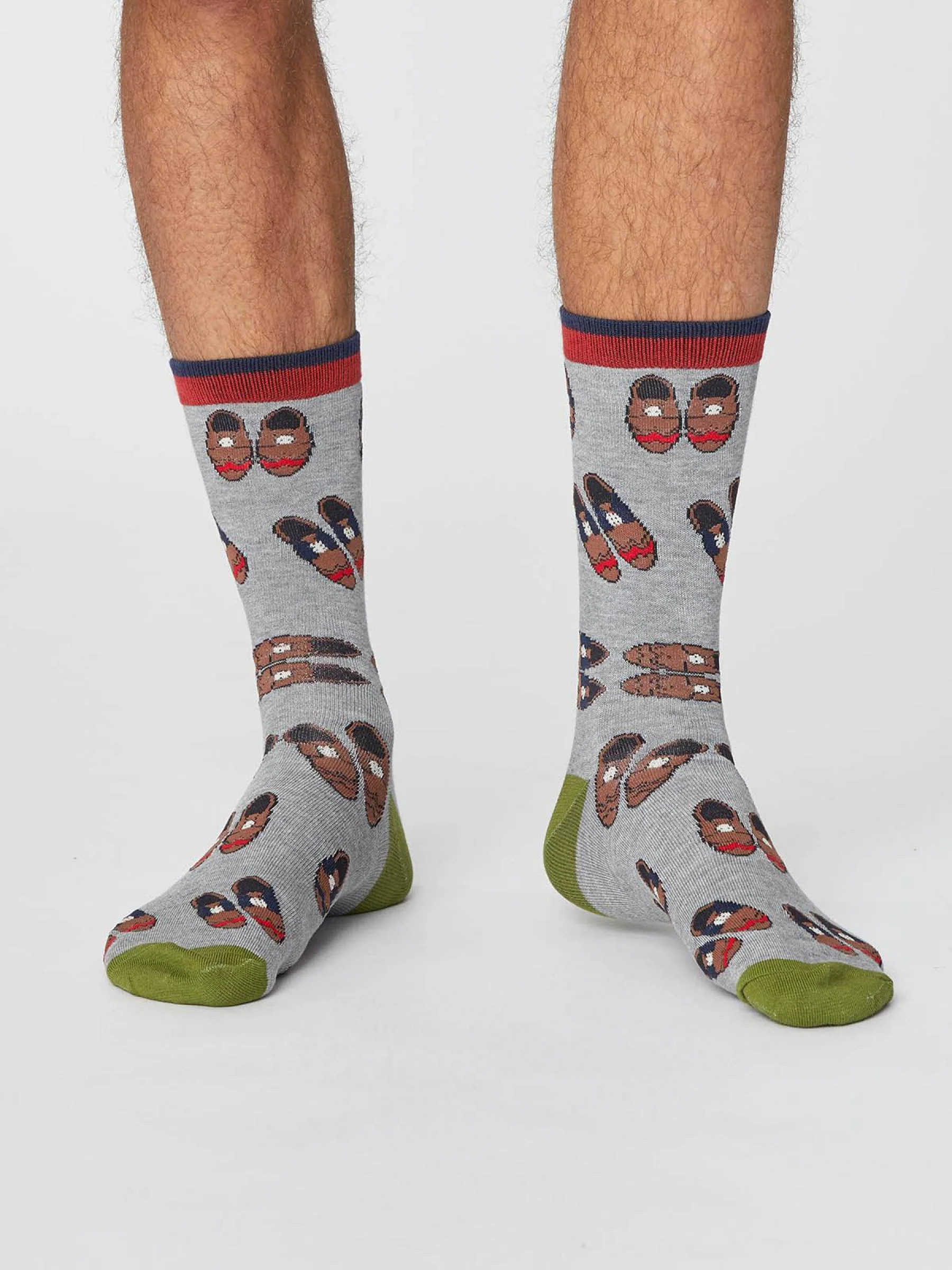 Gentlemen Socks - Mid Grey Marle - Flockneti
