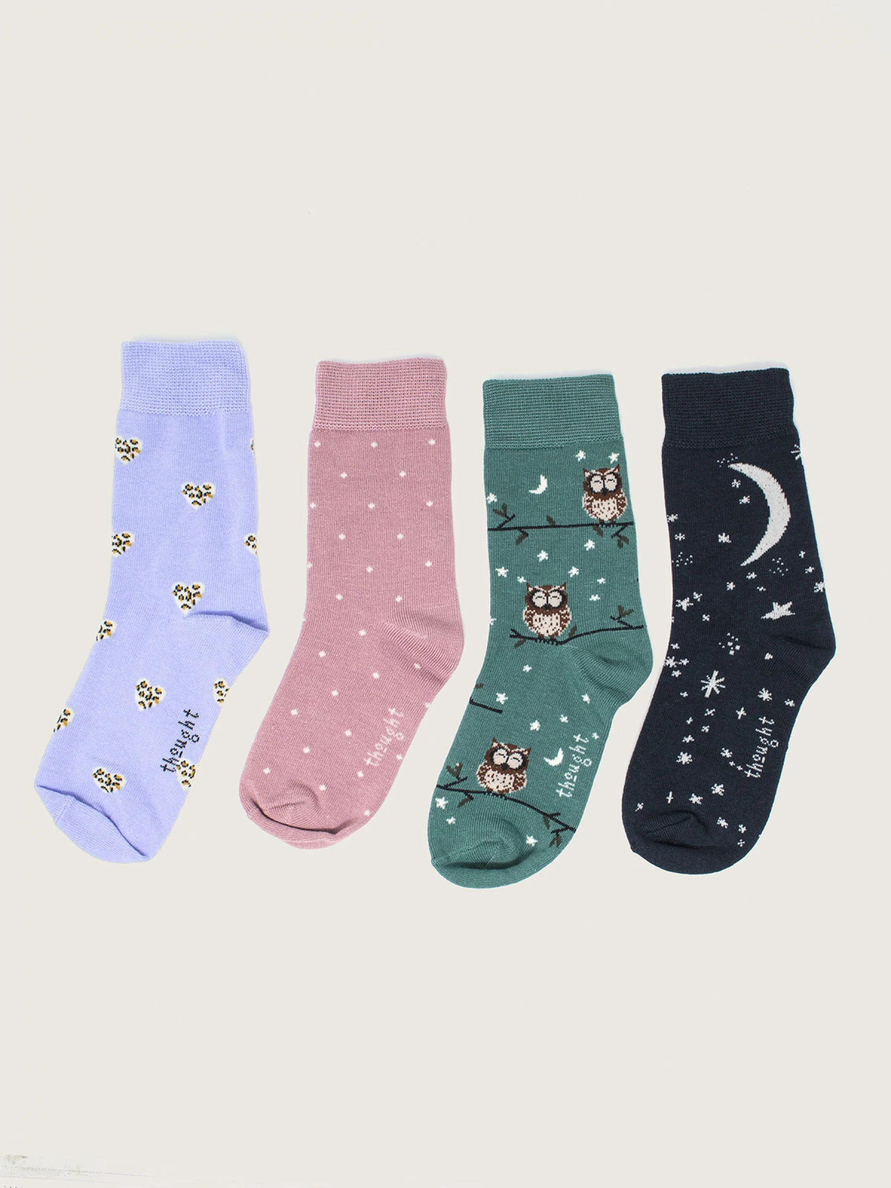 Kids Pretty Night Sky Box Of 4 Socks - Multi - Flockneti