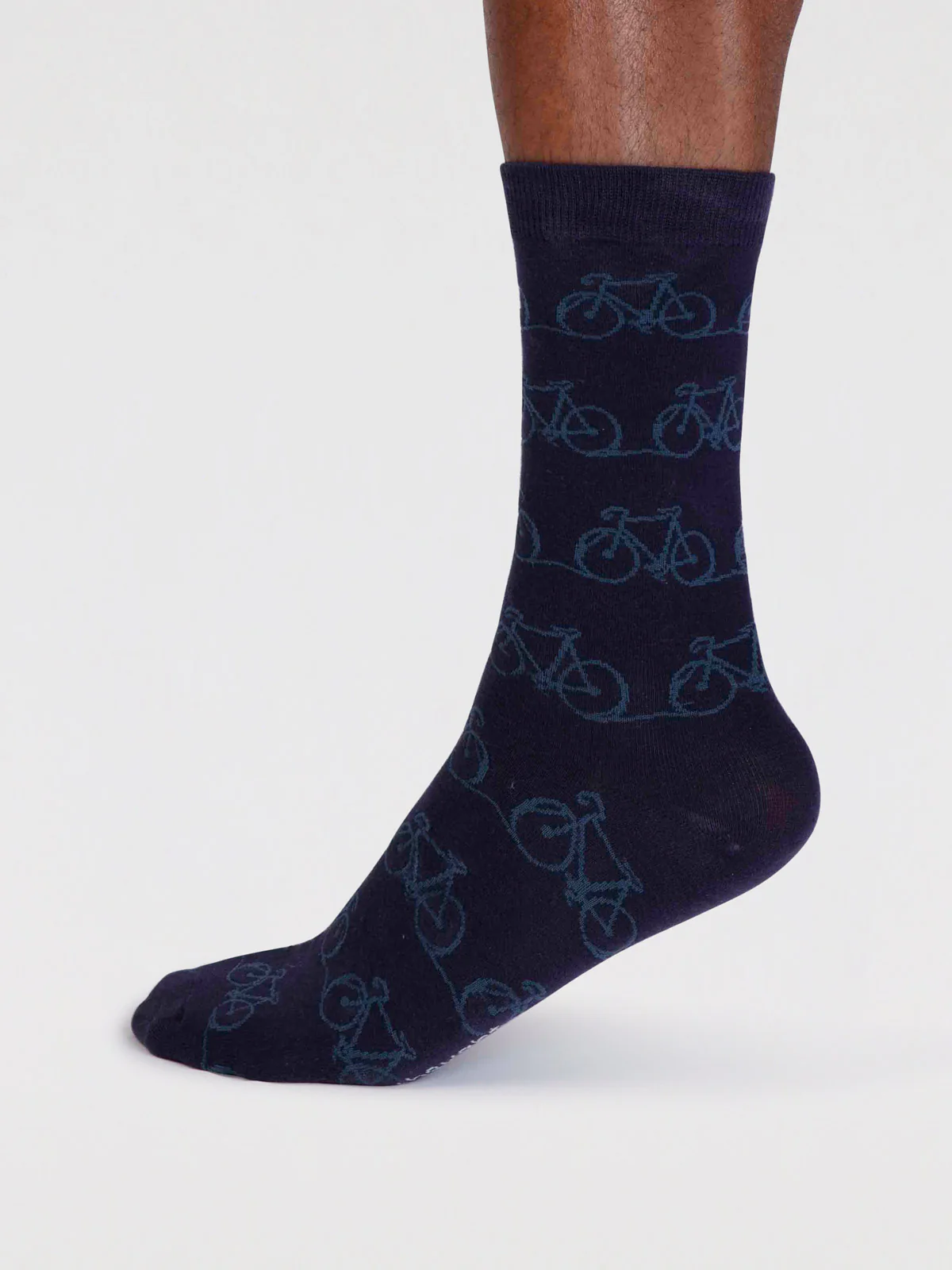 Bennie Organic Cotton Bike Socks - Indigo Blue - Flockneti
