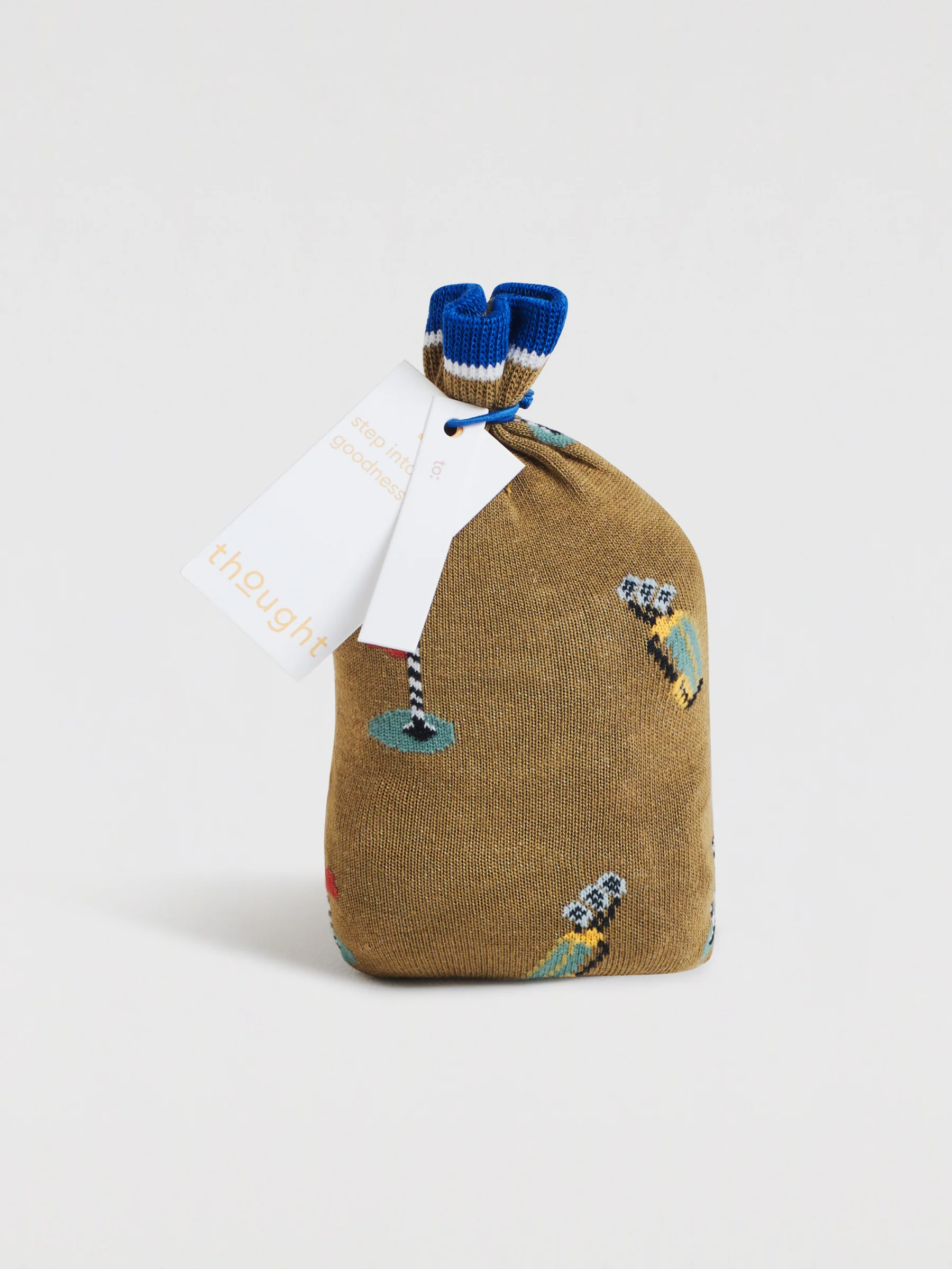 Kinley Golf Bamboo 2 Socks Gift Bag - Caper Green - Flockneti