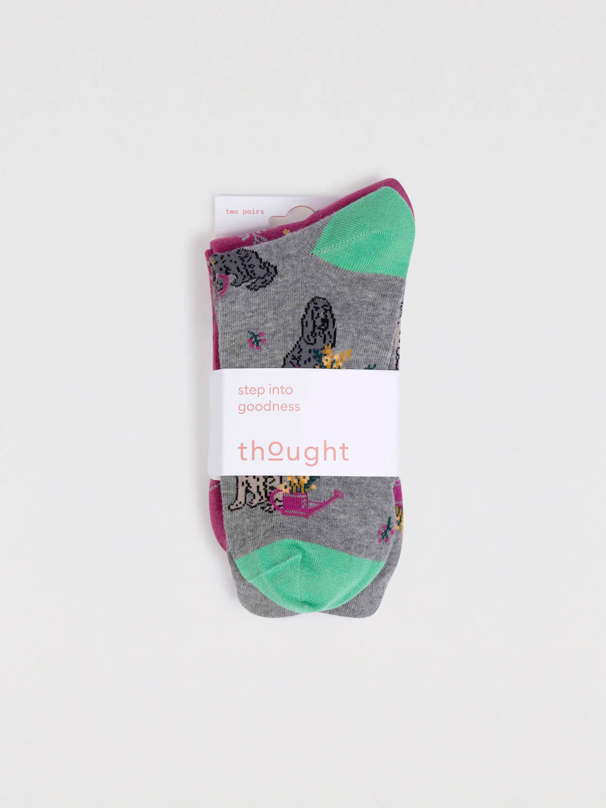 Hazel Organic Cotton Dog Pack Of Socks - Multi - Flockneti