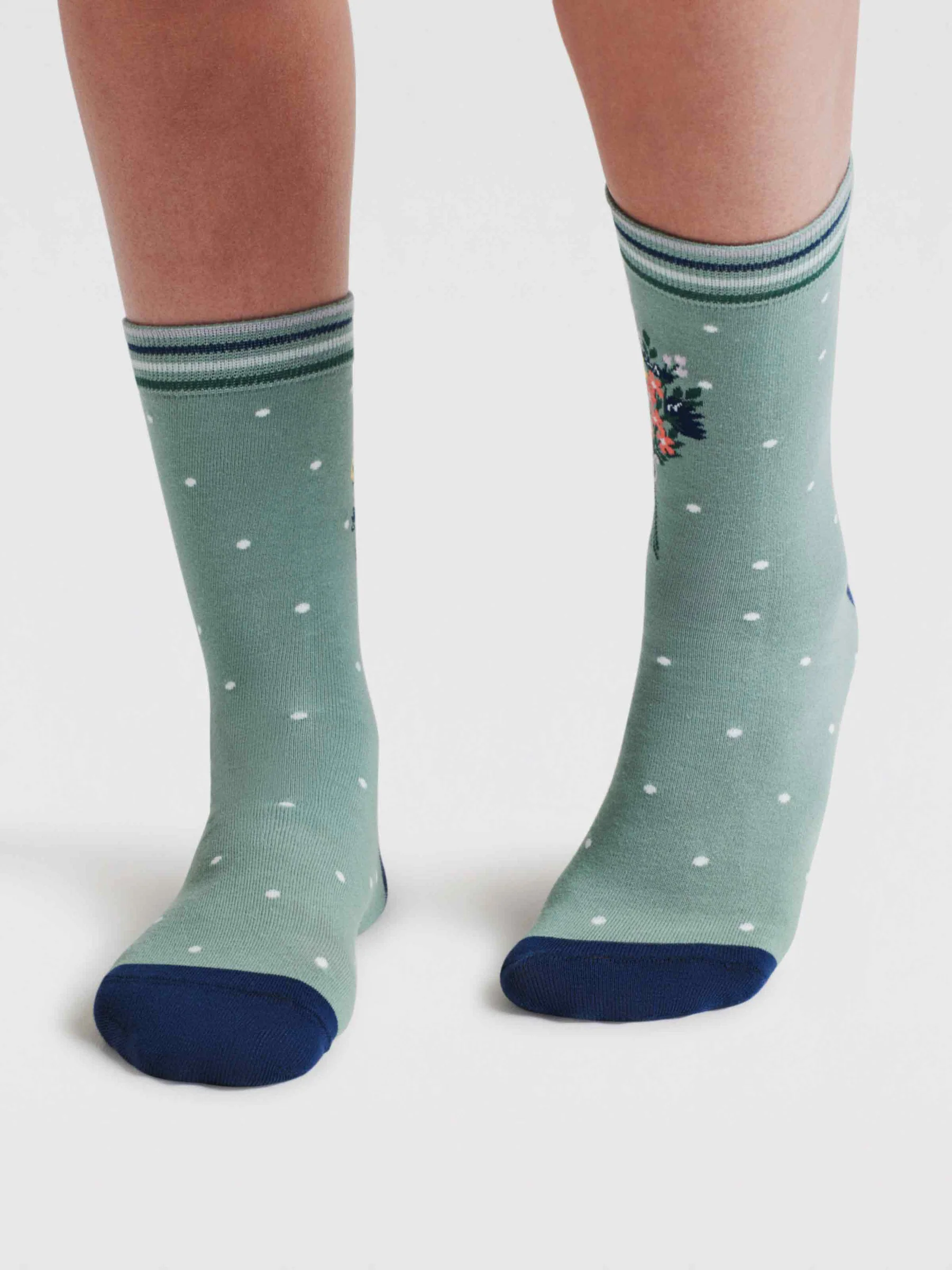 Ivie Youre The Best Organic Cotton Socks - Pistachio Green - Flockneti
