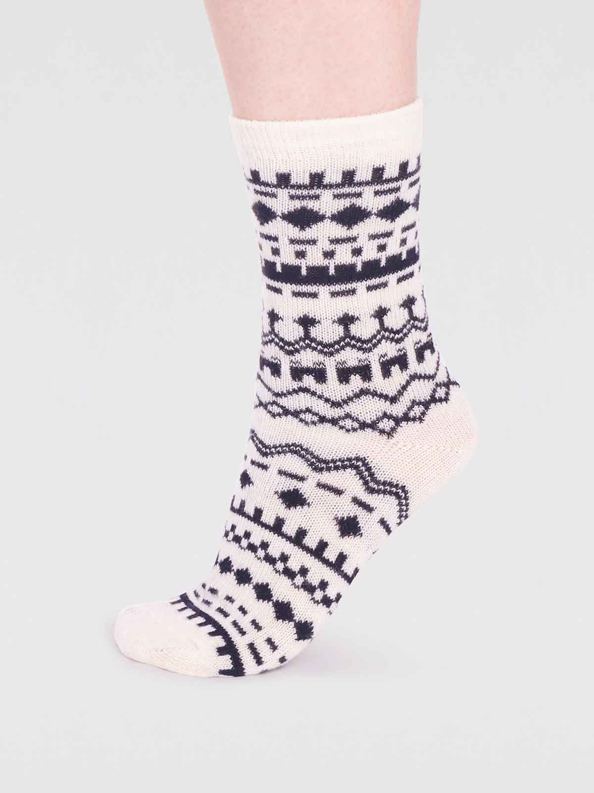 Archa Wool Sock - Stone White - Flockneti