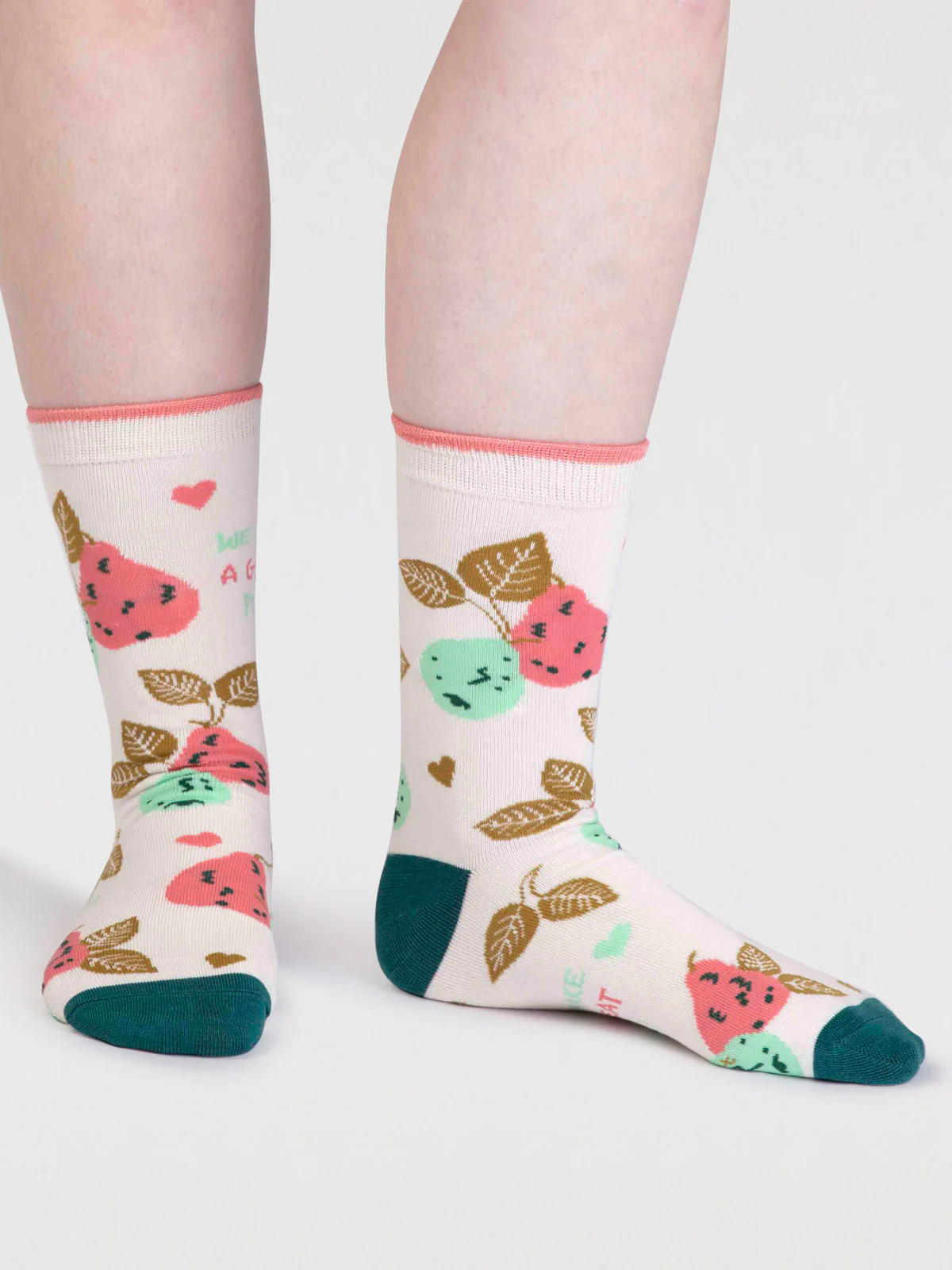 Semira Bamboo Pear Sock In A Bag - Stone White - Flockneti