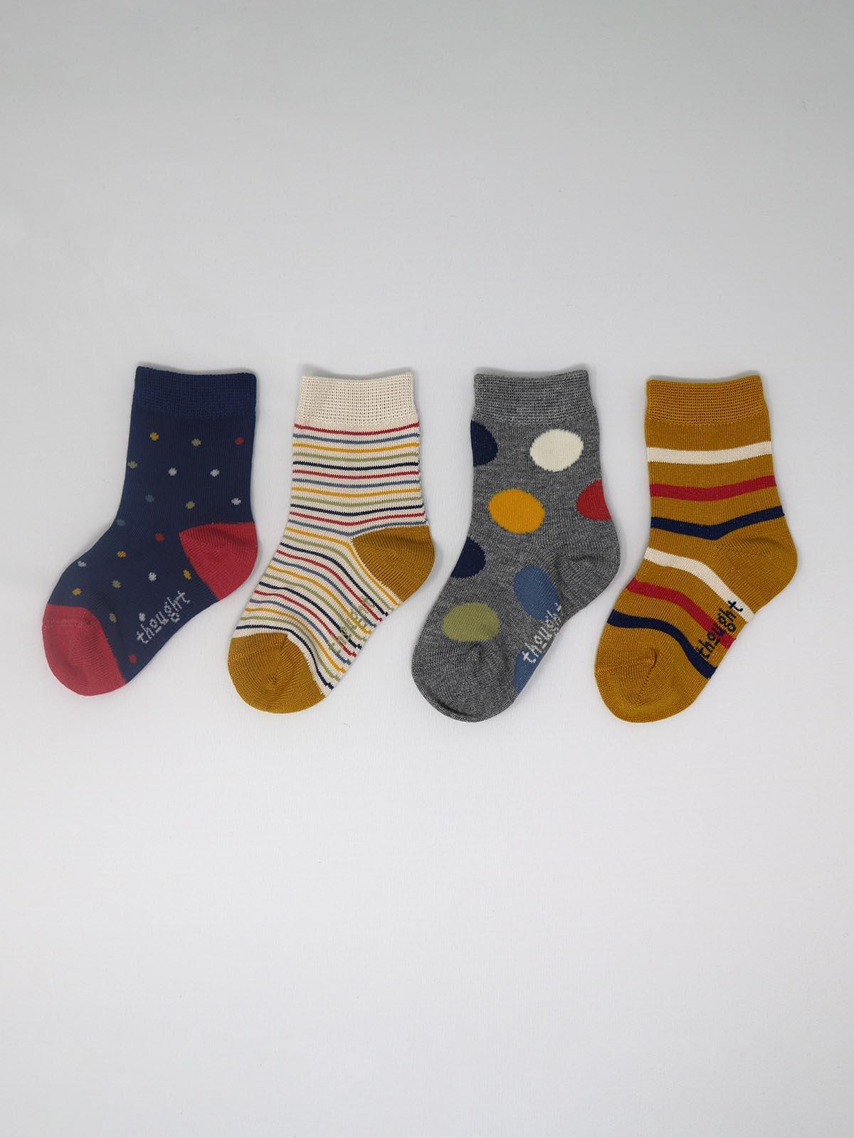 Shay Babies 4 Socks Gift Box - Multi - Flockneti