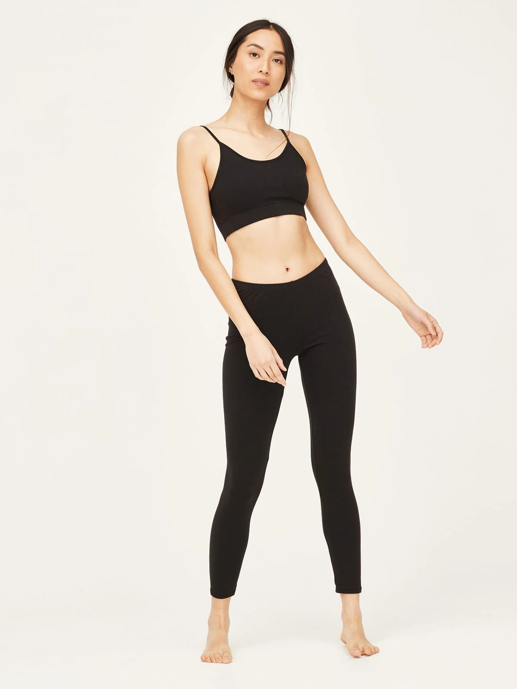 Essential Organic Cotton Leggings - Black - Flockneti