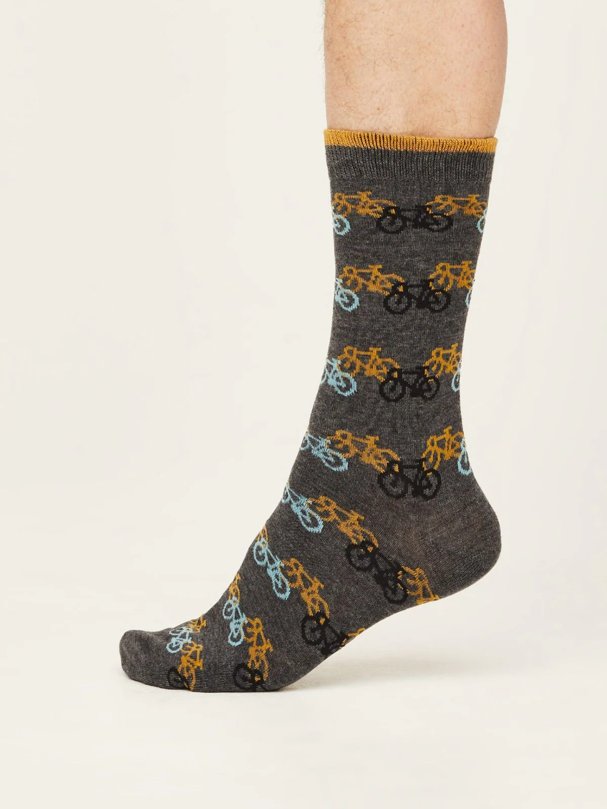 BICYCLE RACE SOCKS - DARK GREY MARLE - Flockneti