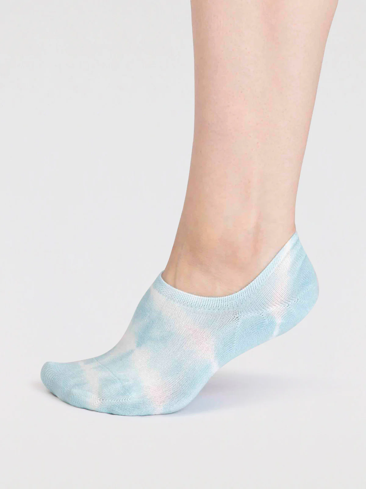 Anca Bamboo Tie Dye No-Show Socks - Blue - Flockneti