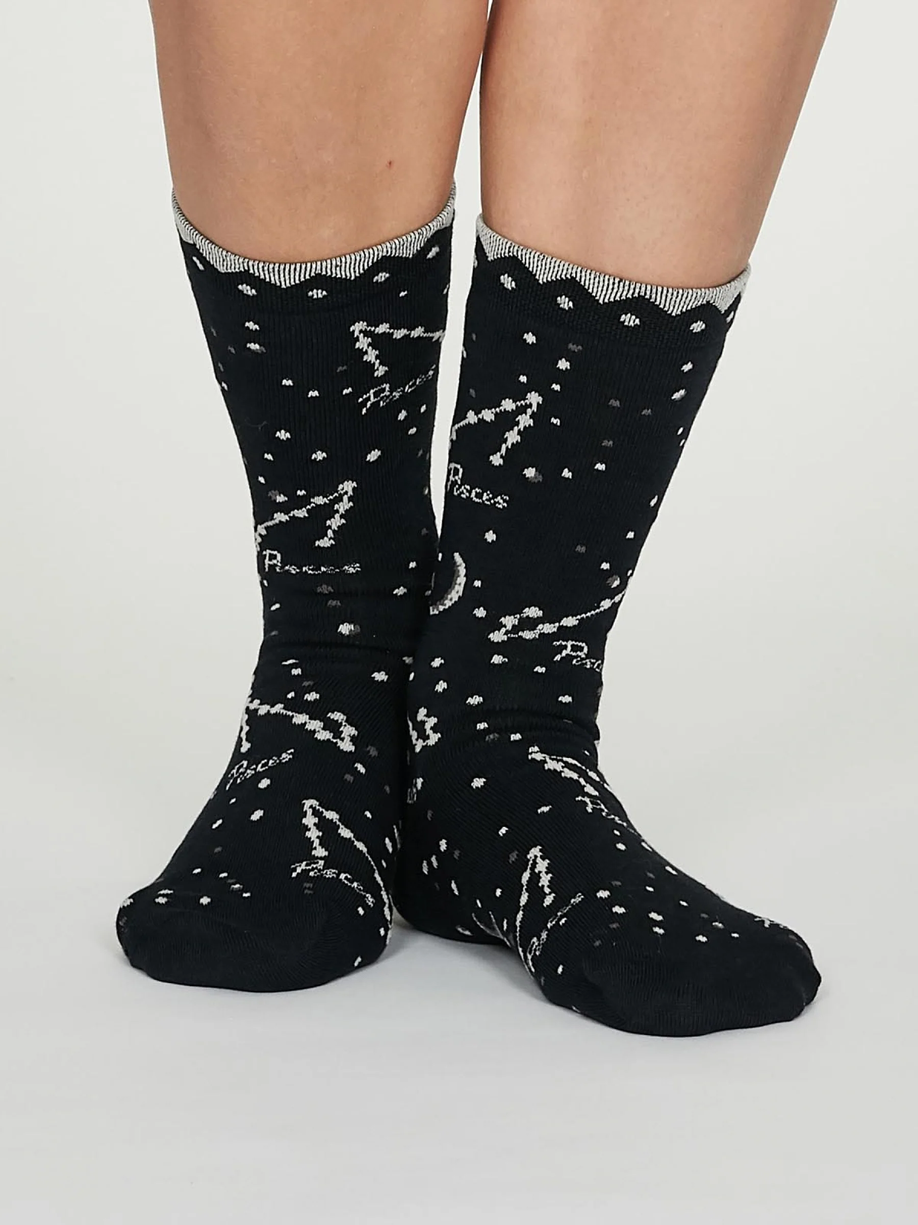 Pisces Zodiac Bamboo Organic Cotton Horoscope Star Sign Socks - Flockneti
