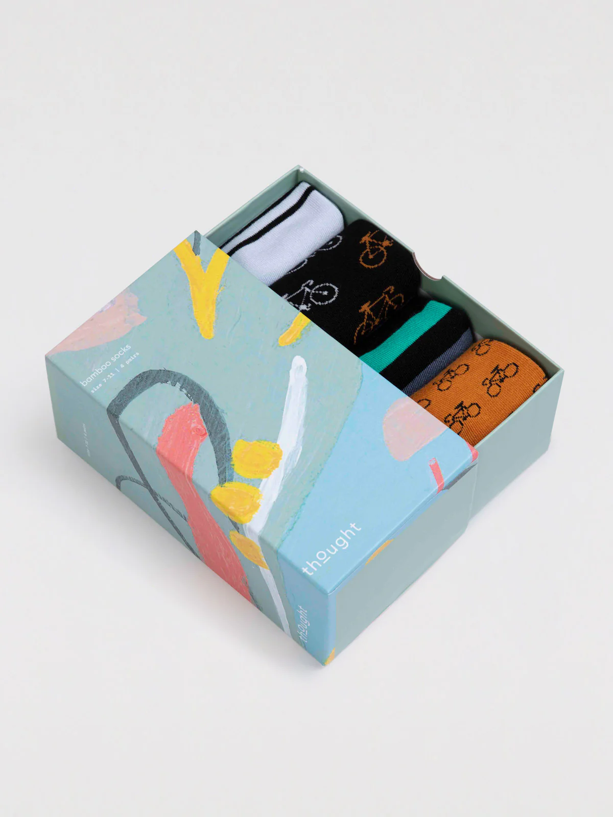 Chris Bamboo Bike Sock Box - Multi - Flockneti