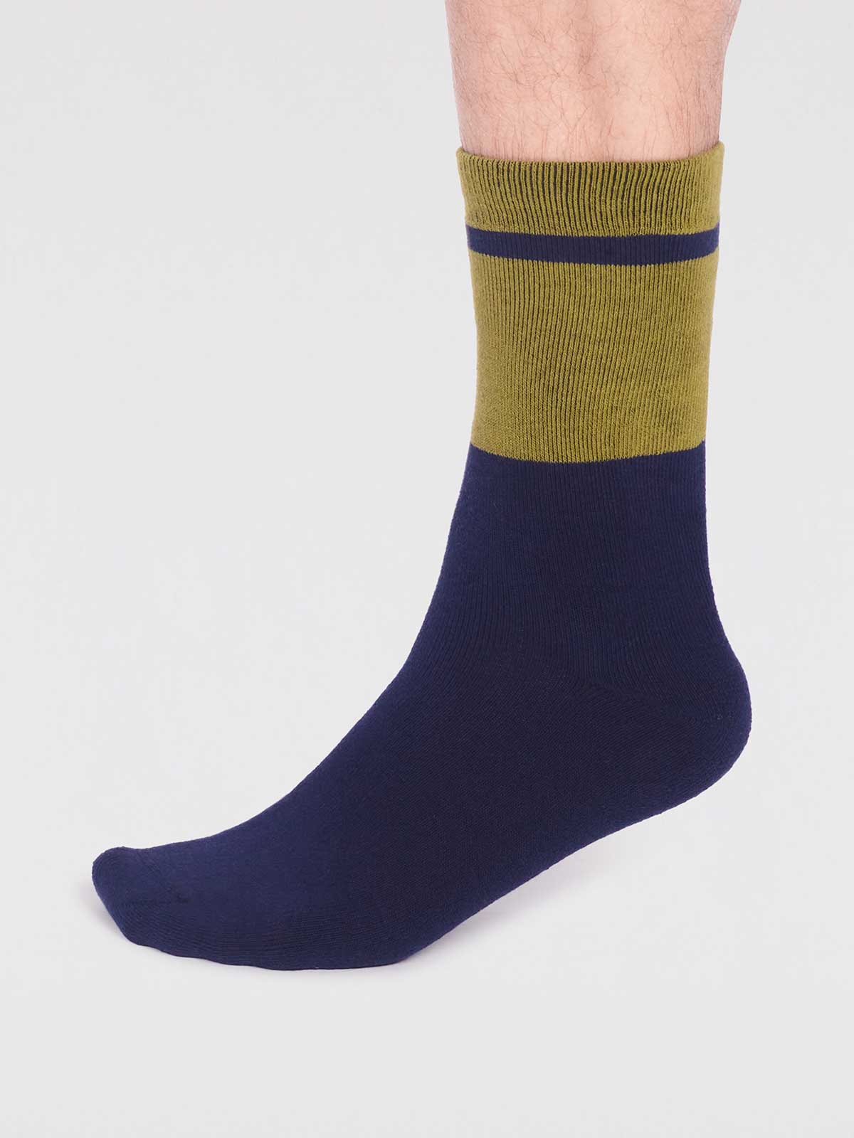 Gordon Organic Cotton Plain Walker Socks - Lichen Green - Flockneti