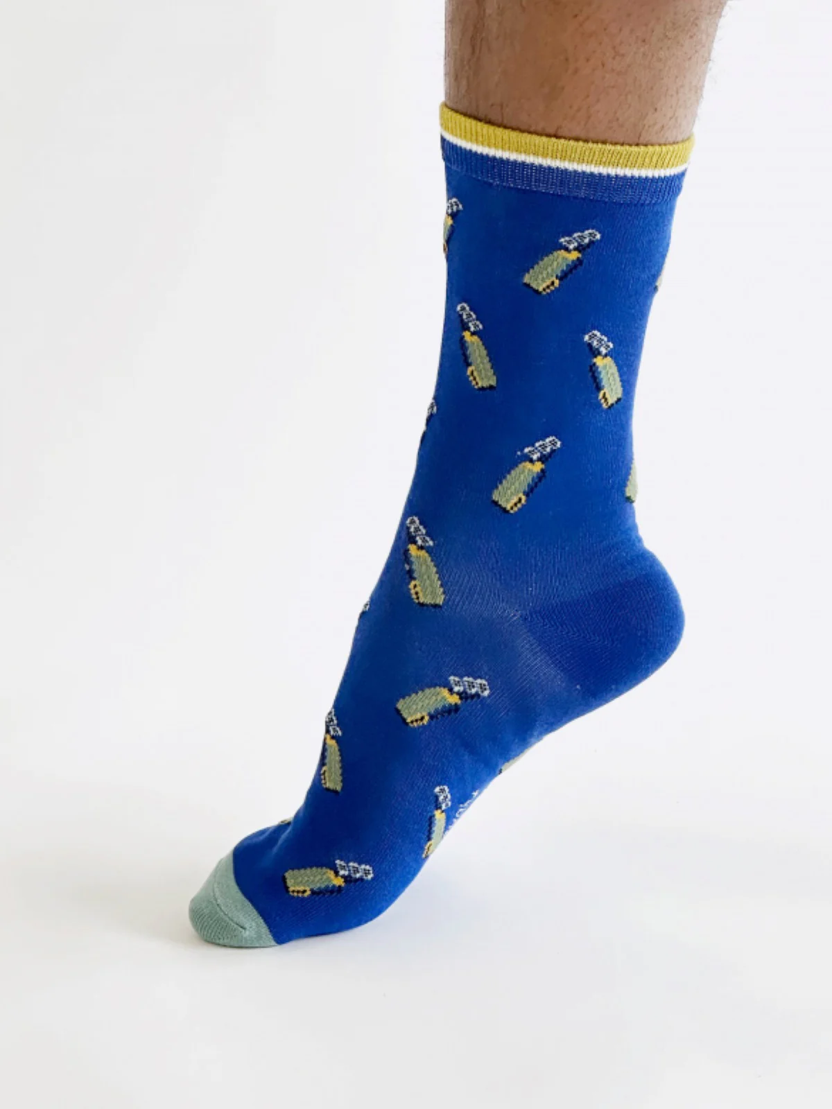 Keane Golf Bamboo Socks - Dusky Blue - Flockneti