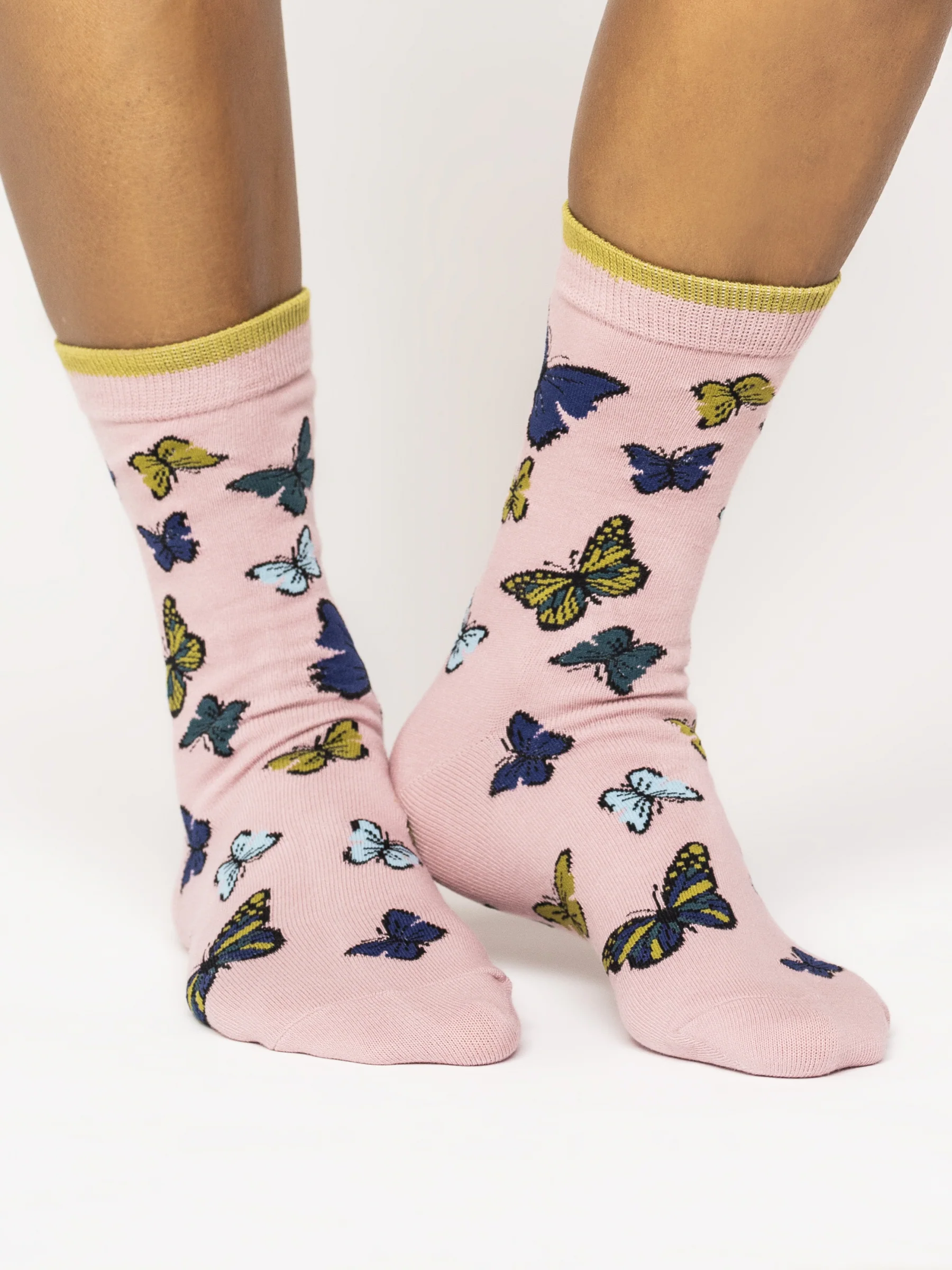 Butterfly Socks - Blush Pink - Flockneti