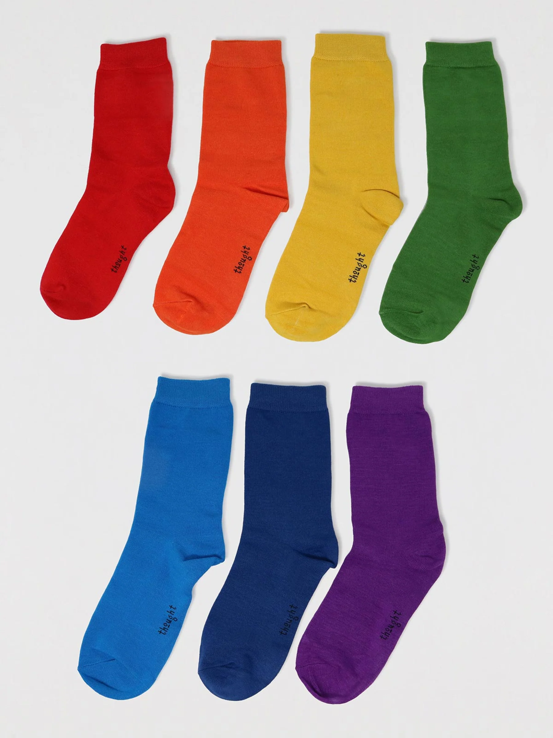 Baby Rainbow Bamboo 7 Pack Sock Box - Flockneti