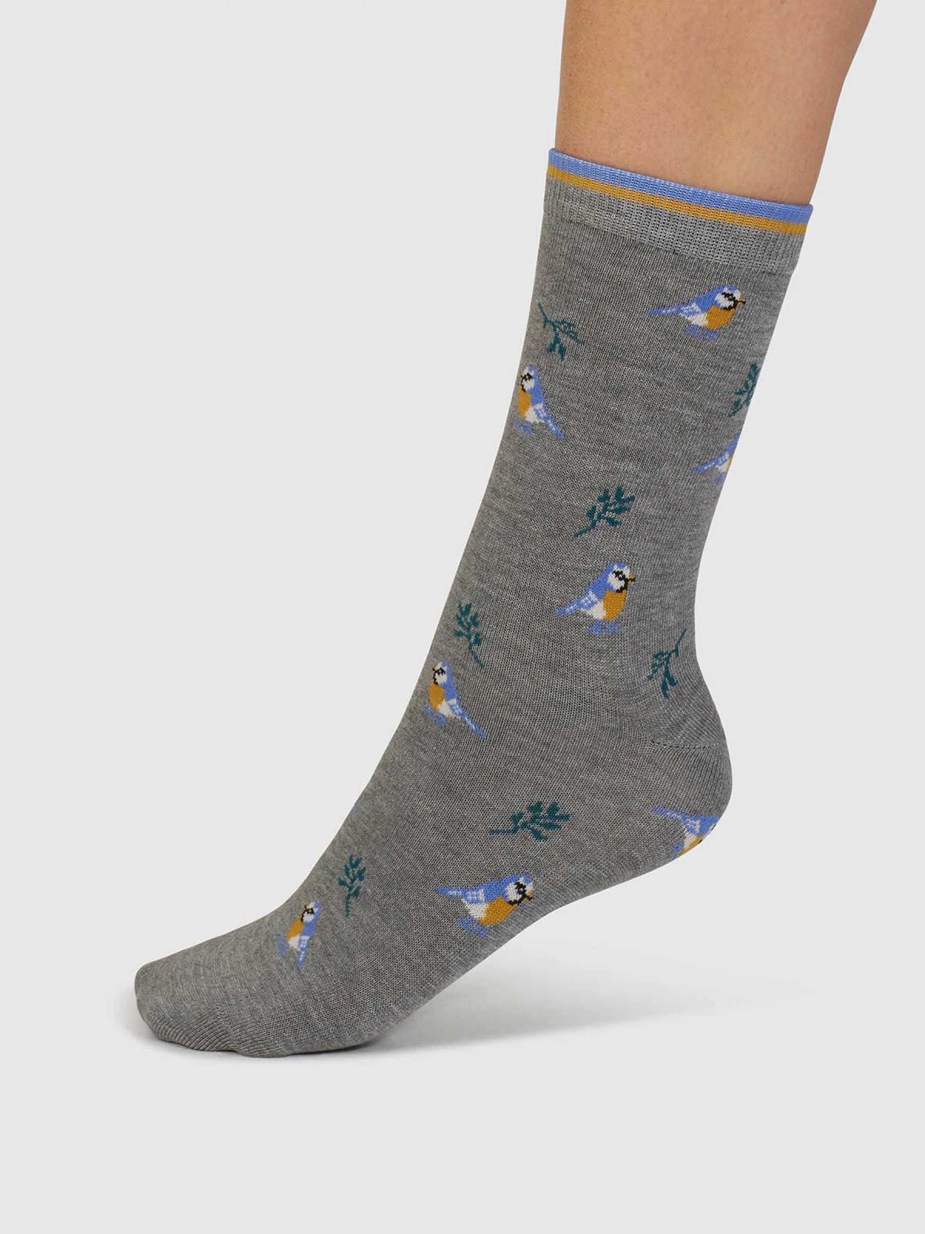 Ginney Patterned Bamboo 7 Pack Sock Gift Box - Multi - Flockneti