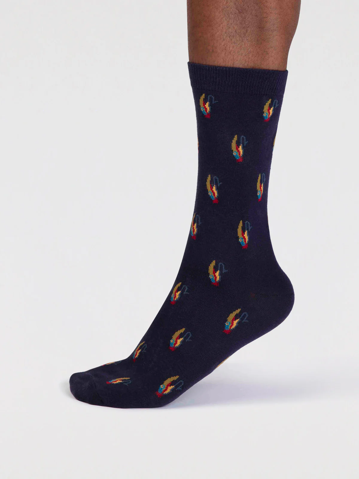 Finley Organic Cotton Fly Fishing Socks - Indigo Blue - Flockneti