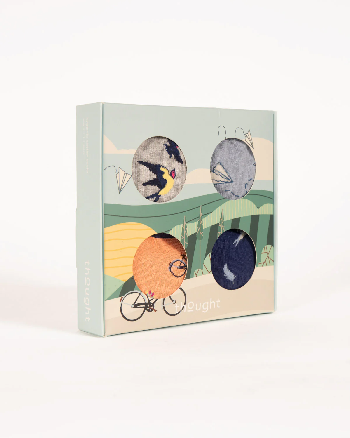 Sent With Love Bamboo Gift Box of 4 Socks - Multi - Flockneti