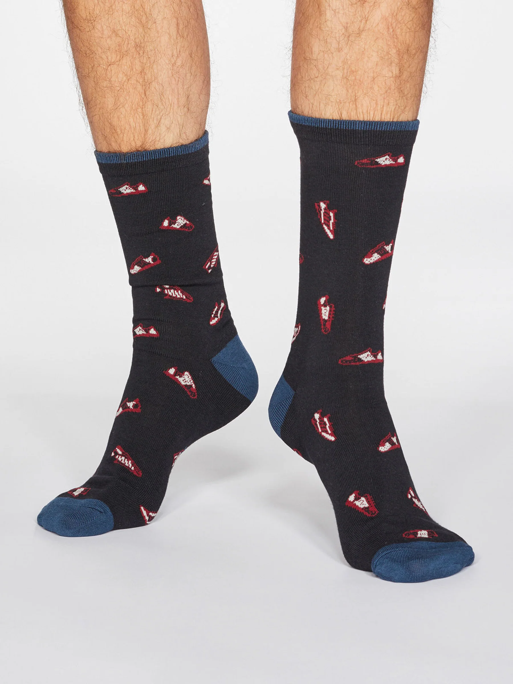 Aiden Trainer Socks - Black - Flockneti