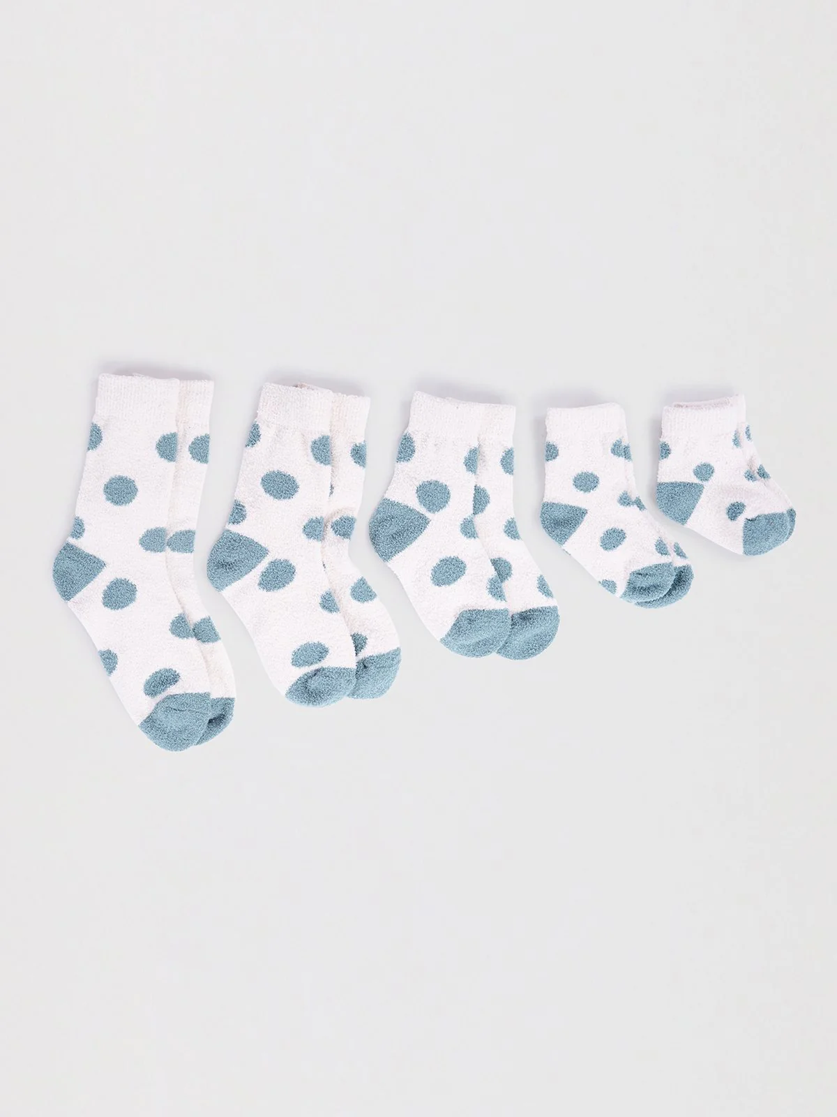 Sammie Baby Recycled Polyester Stripe Fluffy Sock - Stone White - Flockneti