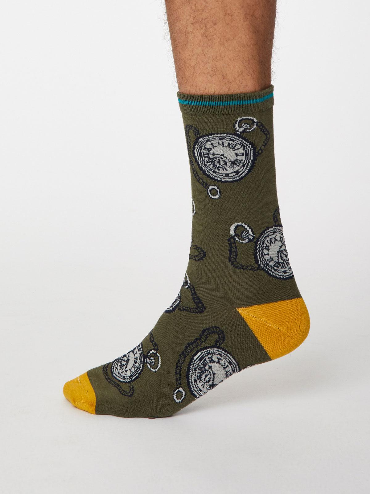 Momento Socks - Khaki Green - Flockneti
