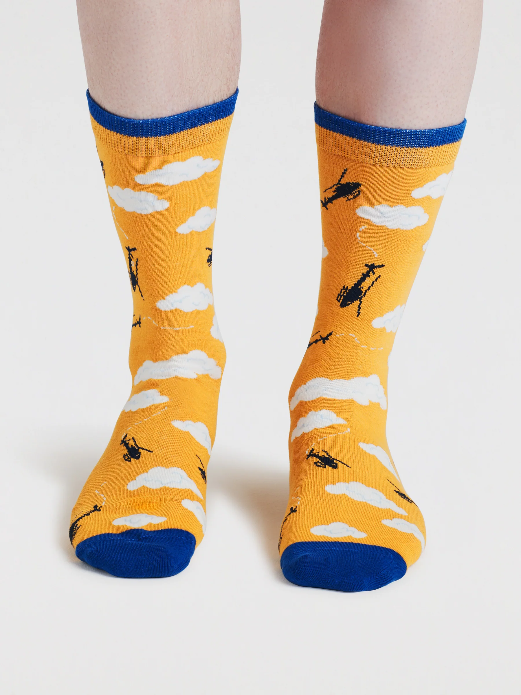 Pele Sky Organic Cotton Socks - Cumin Yellow - Flockneti