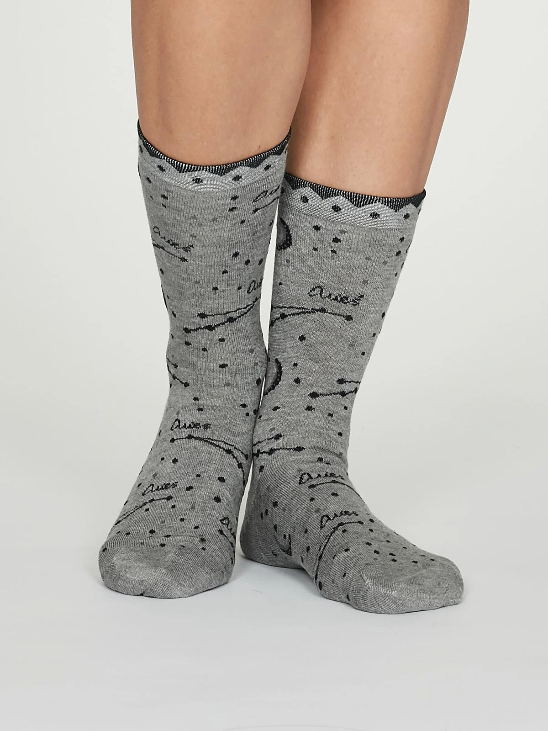 Aries Zodiac Bamboo Organic Cotton Horoscope Star Sign Socks - Flockneti