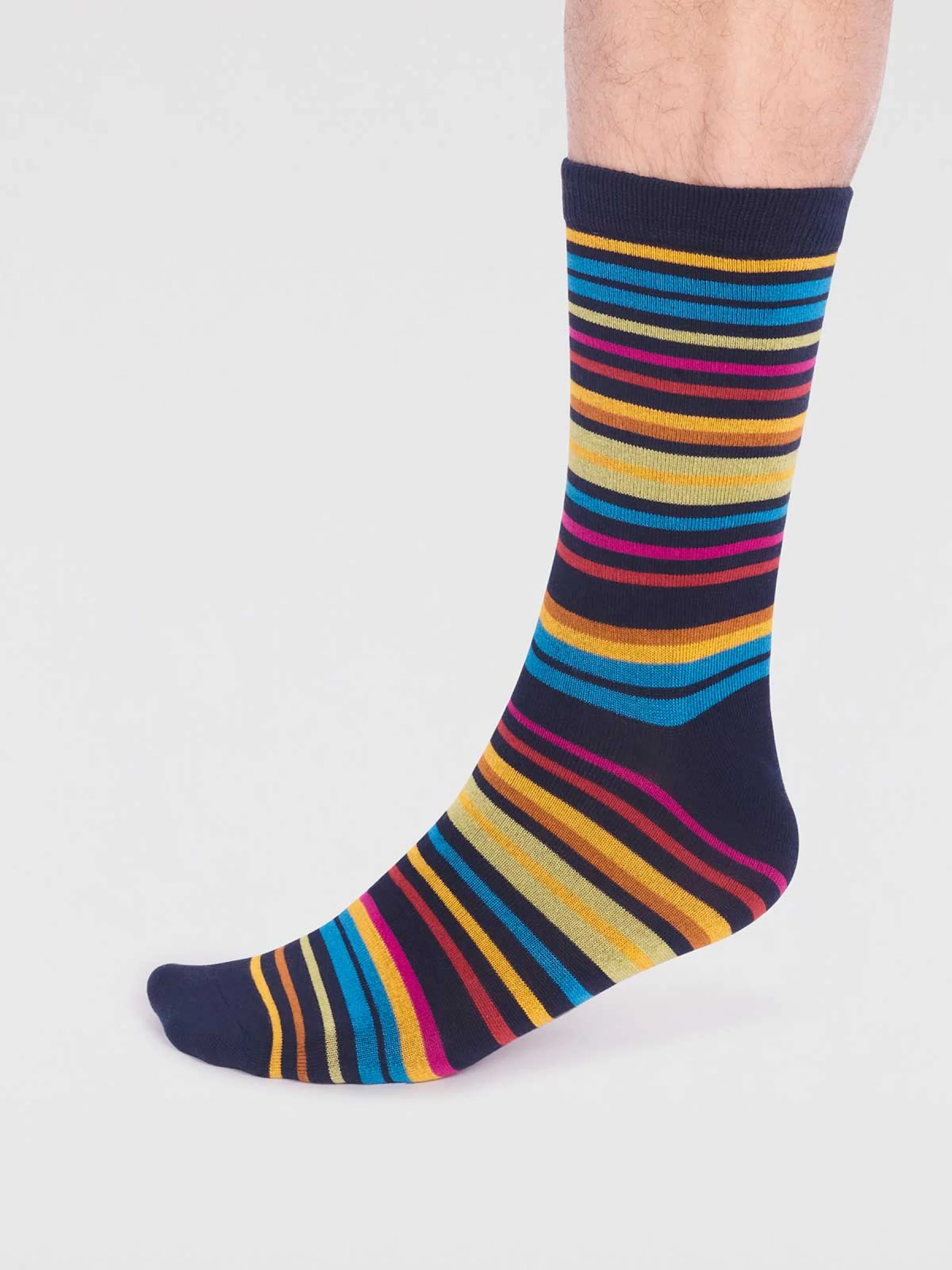 Brandon Bamboo Bike Pack Of Socks - Multi - Flockneti
