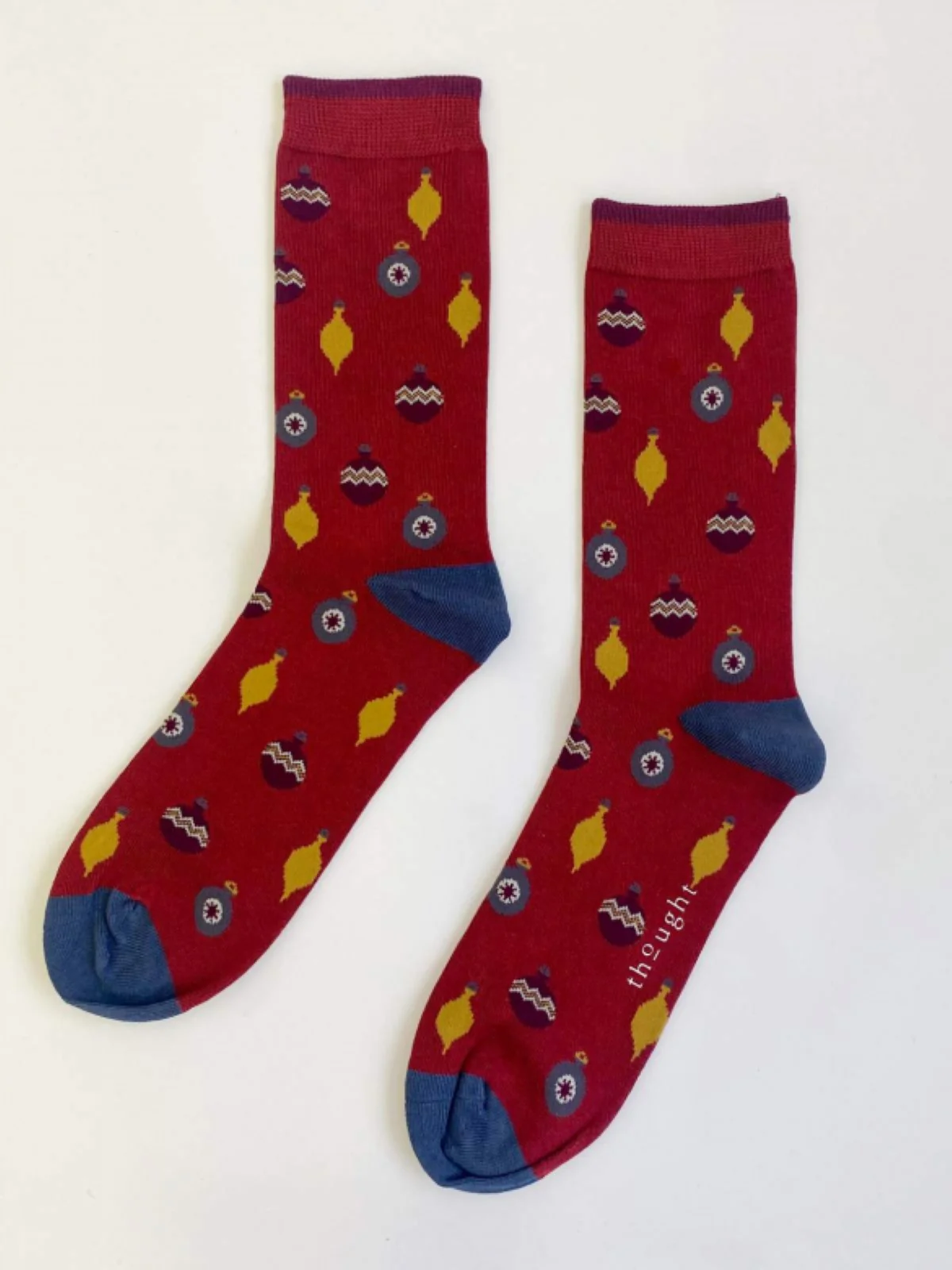 Bauble Spot Socks - Pillarbox Red - Flockneti