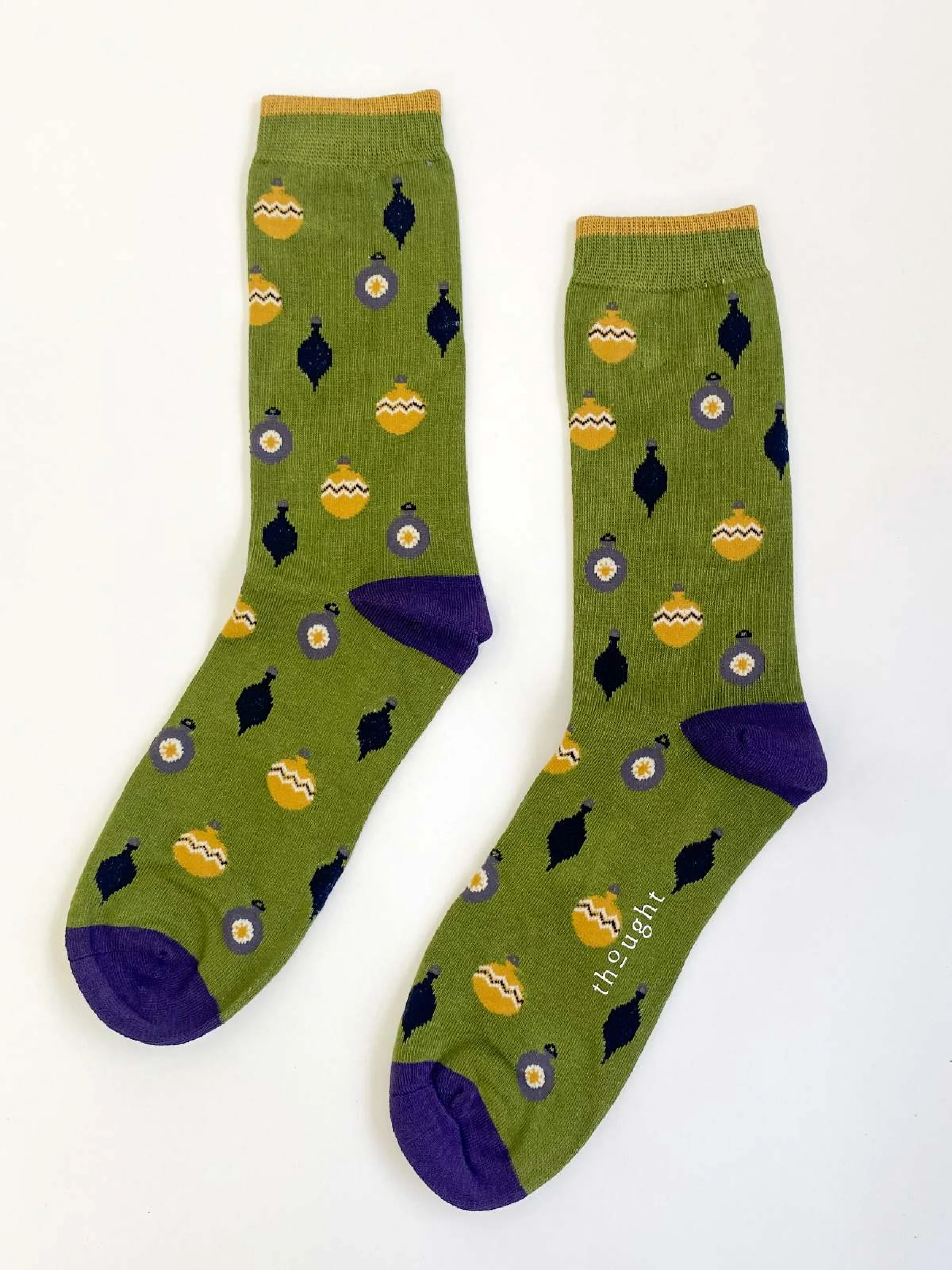 Bauble Spot Socks - Olive - Flockneti
