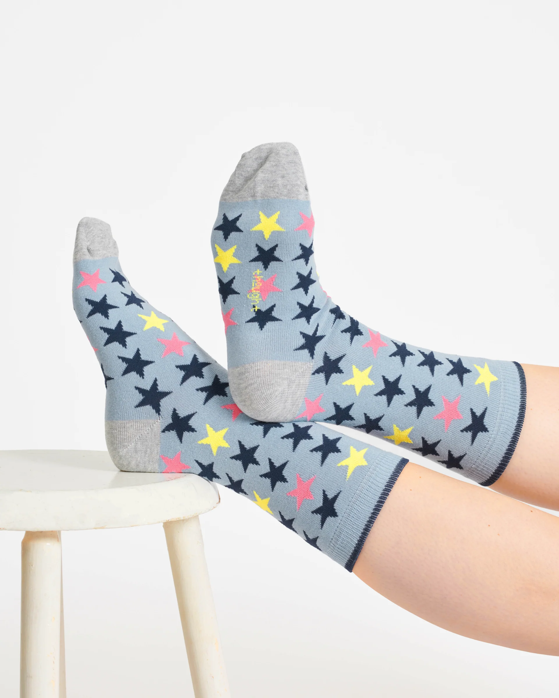 Youre The Best Bamboo 3 Pack of Socks - Grey/Blue - Flockneti