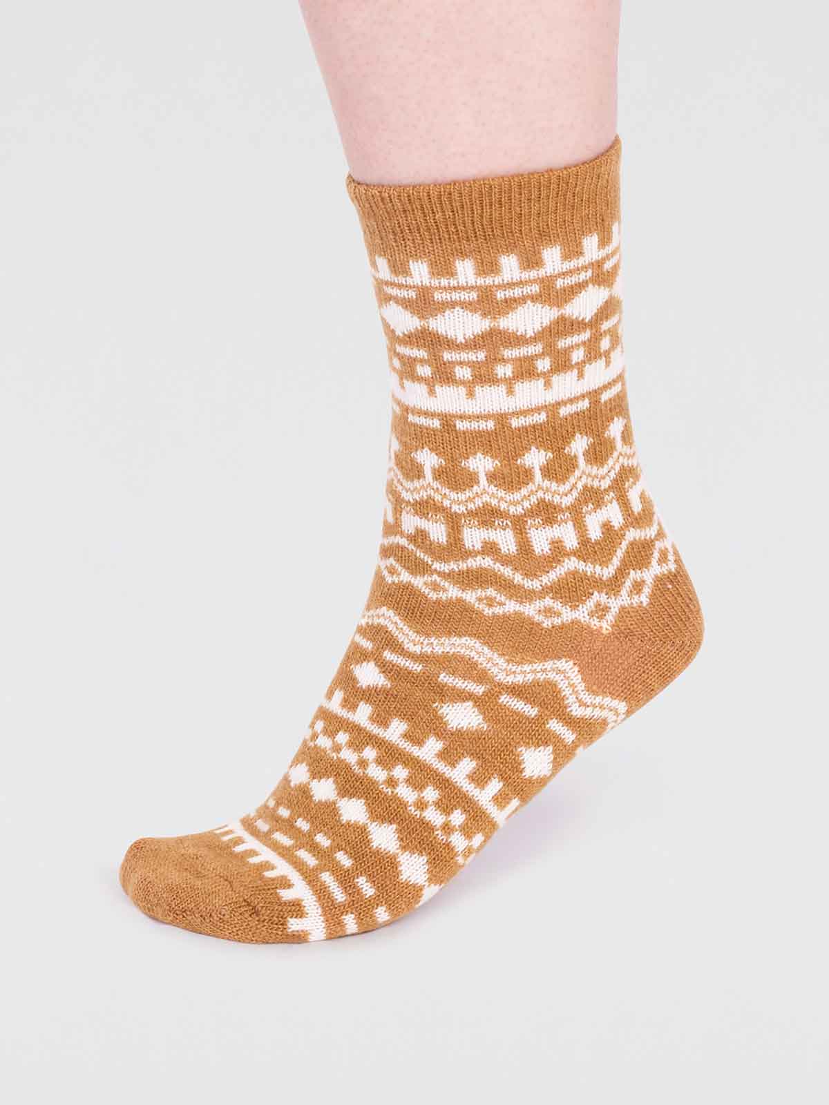 Archa Wool Sock - Straw Yellow - Flockneti