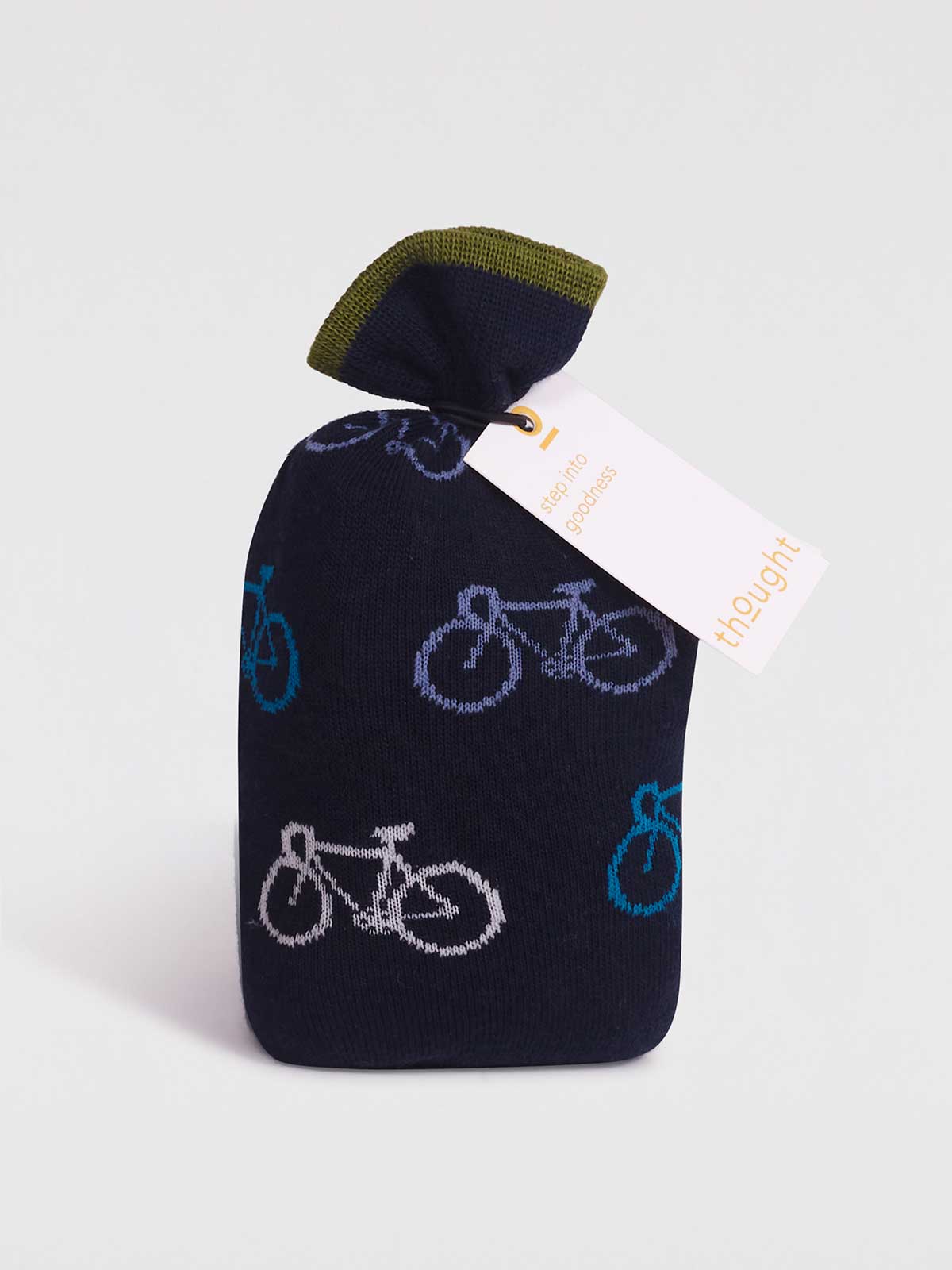 Idris Bamboo Bike Socks In A Bag - Multi - Flockneti